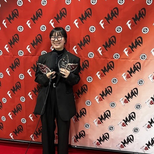 Congratulations to all the filmmakers who participated in the 3rd Annual Asia Campus F&amp;MAD Film Festival! Pictured above is Dyne Suh, winner of Best Film, Best Director, and Best Screenplay.

Jury Prize (Best Film) - It Is What It Is (by Dyne Suh