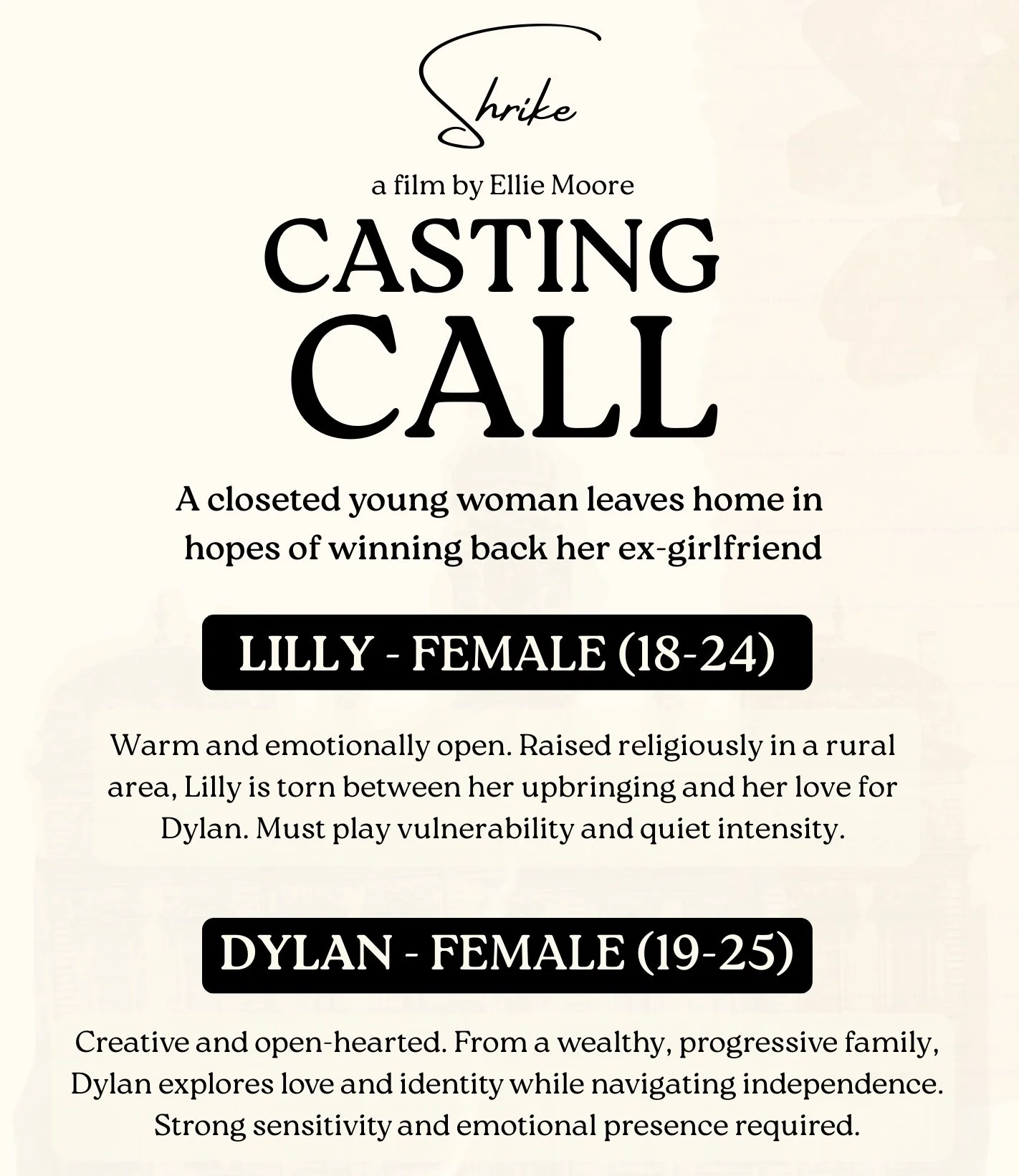 Casting Call - SHRIKE