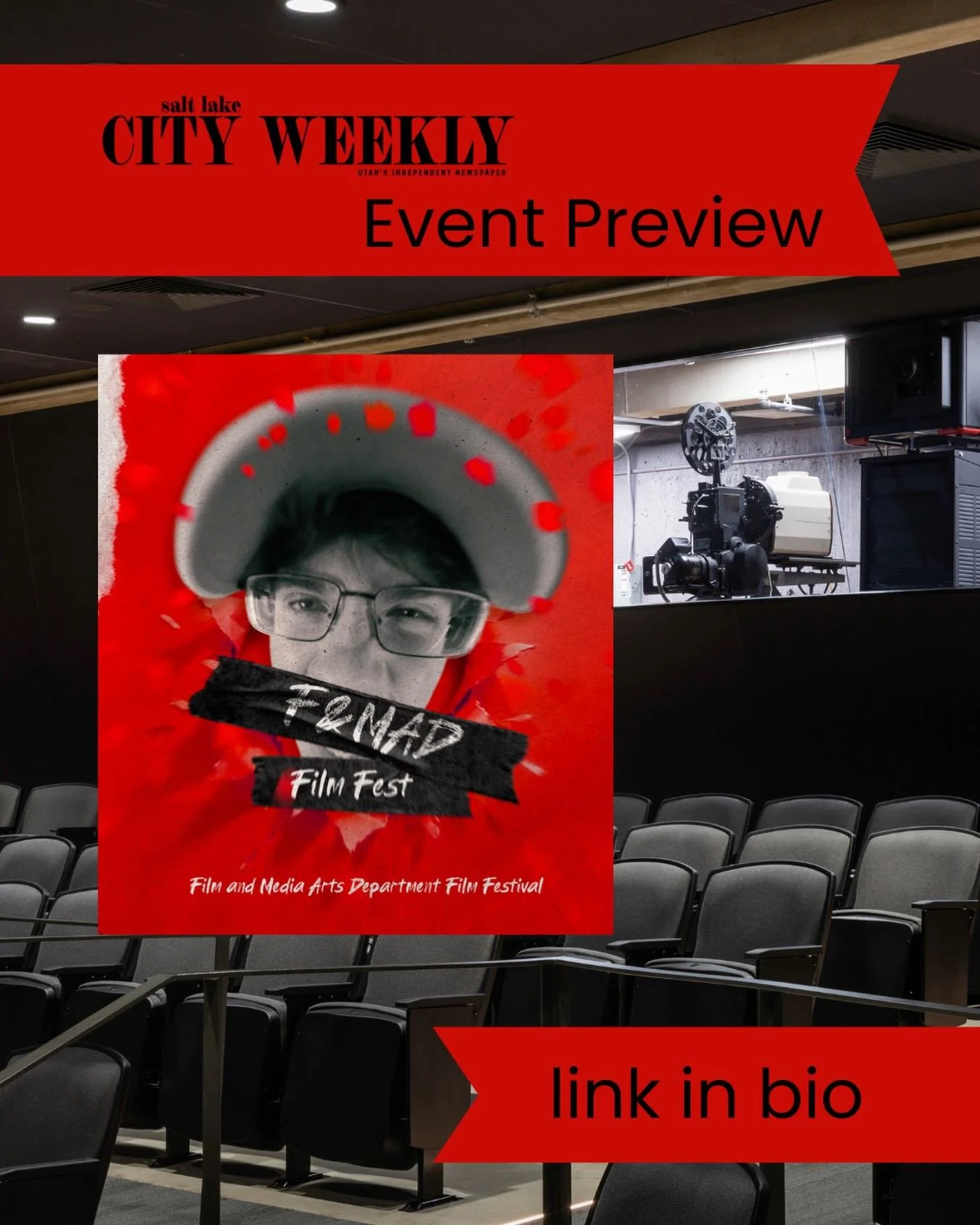 The F&amp;MAD Film Festival was featured in @slcweekly ! Read about the history of the event, the filmmaking philosophies that fuel it, and why these aren&rsquo;t just &ldquo;students films&rdquo;&mdash; they&rsquo;re &ldquo;films by filmmakers that 