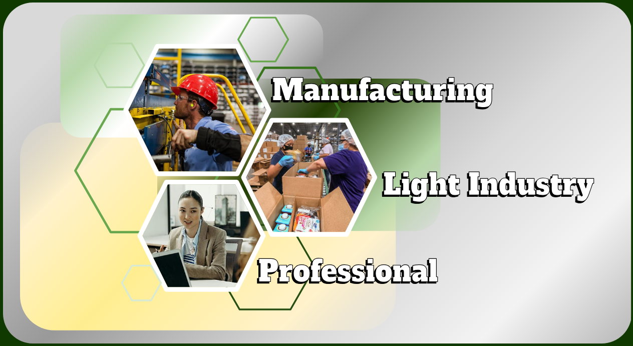 Manufacturing, Light Industrial, Administration & Clerical