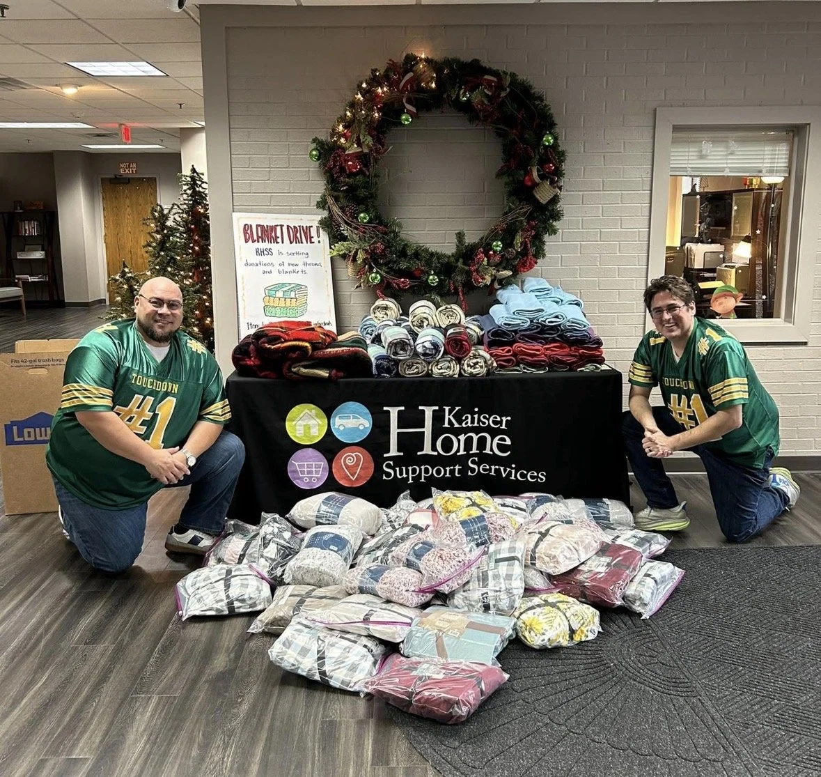 Community, volunteering, New Albany, IN, Touchdown Business Solutions, Touchback Promise, So. IN Pride. Kaiser Home Support Services