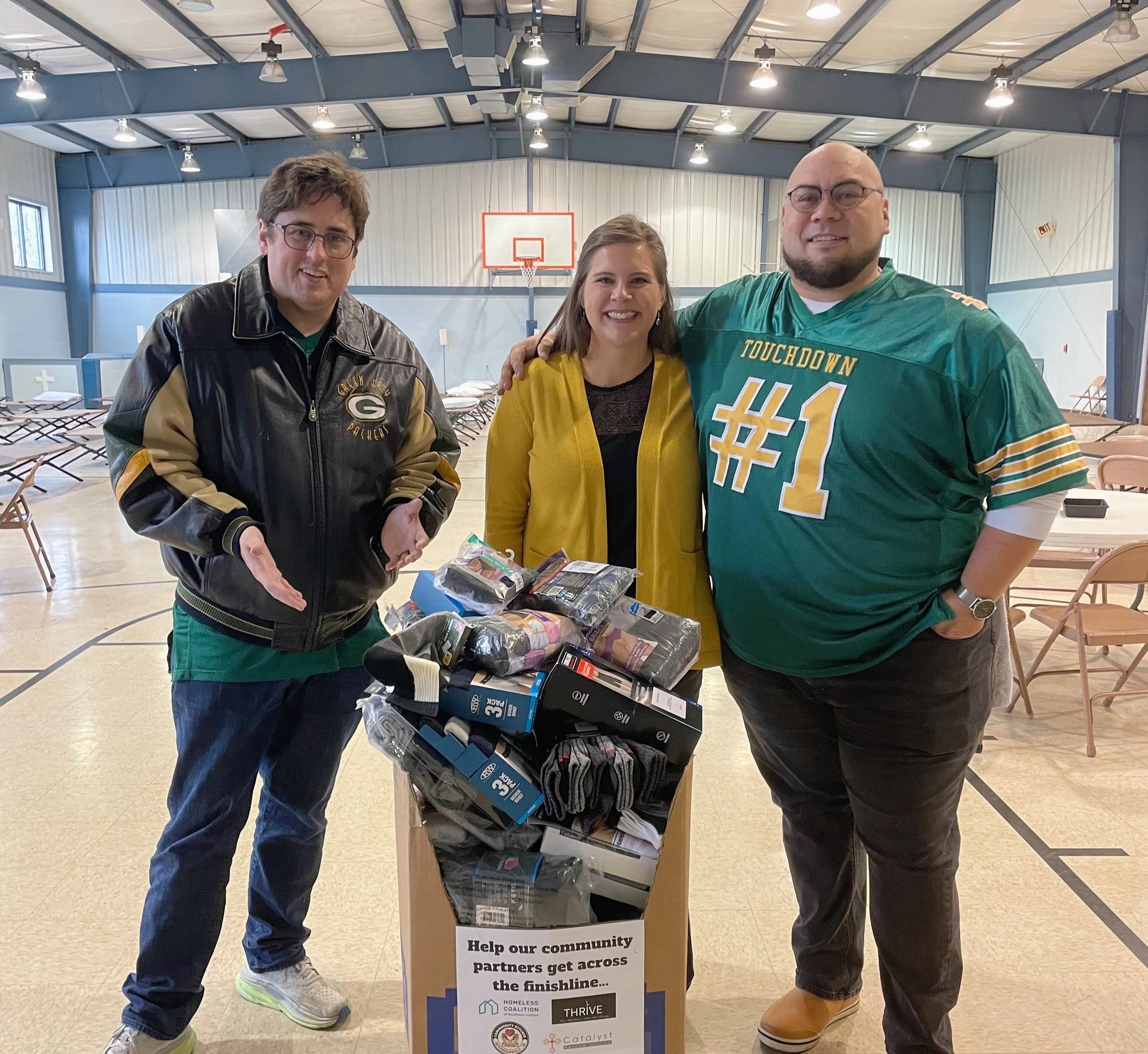 Community, volunteering, New Albany, IN, Touchdown Business Solutions, Touchback Promise, So. IN Pride. Homeless Coalition of Southern Indiana.