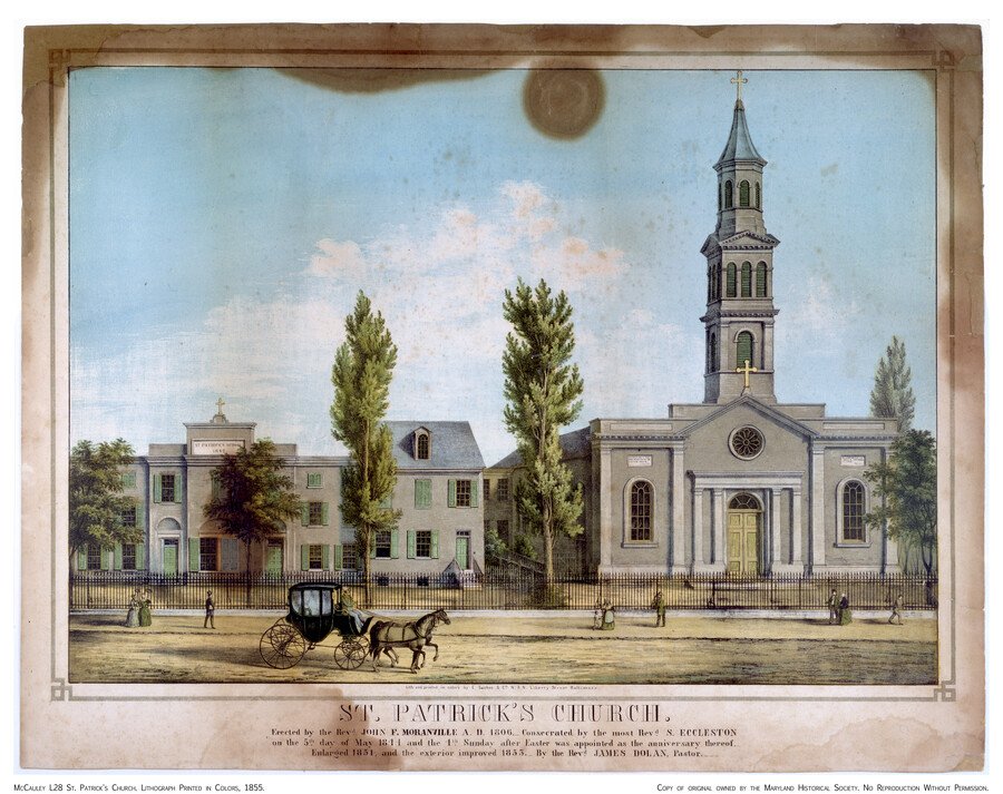 Painting of St. Patrick's, 1855