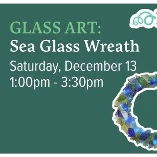 Glass Art: Sea Glass Wreath