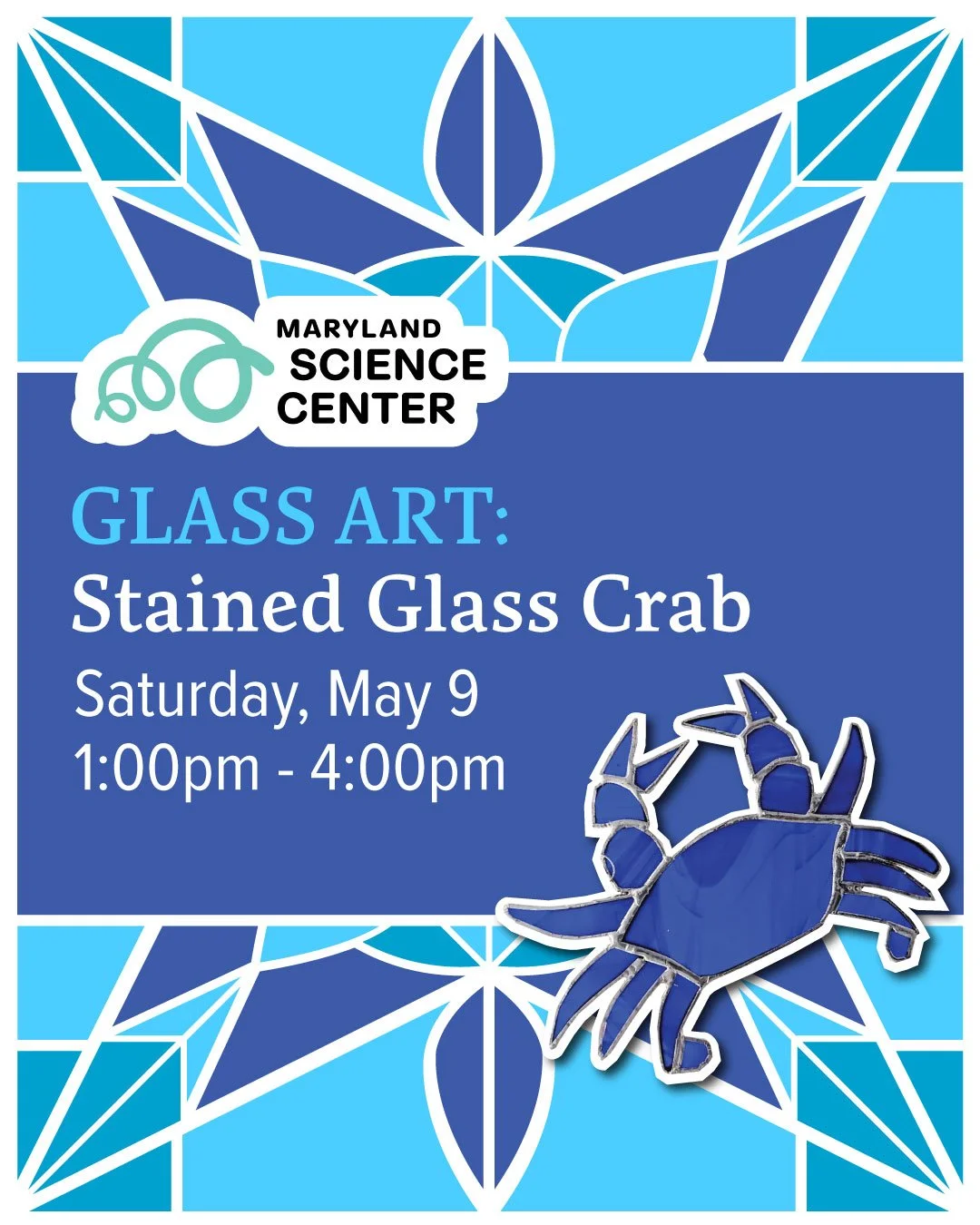 Glass Art: Stained Glass Crab