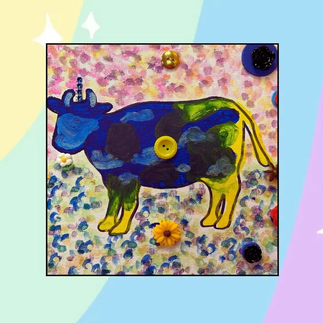 Mini Makers Art Workshop: Dancing Cow on Canvas