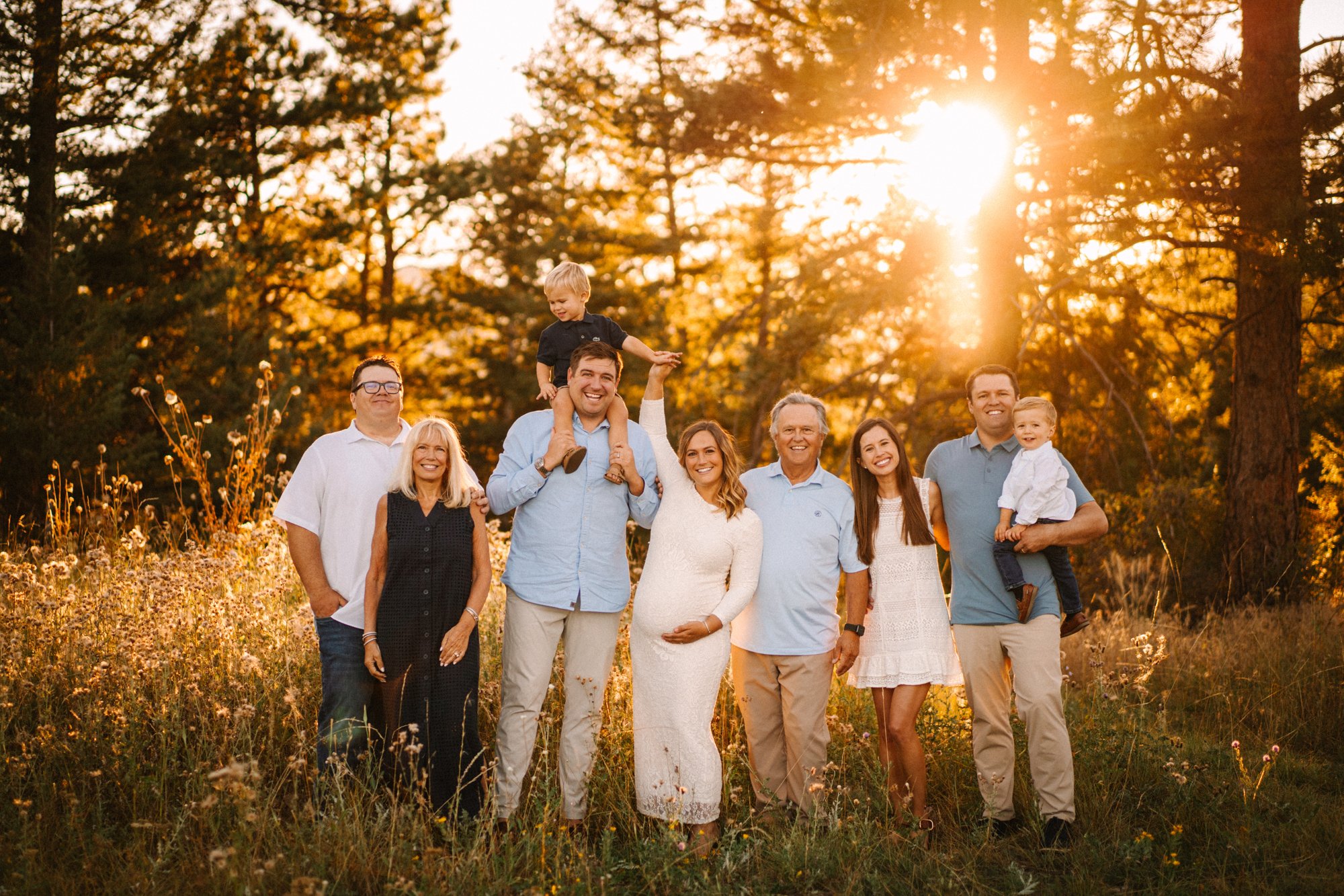 Sunny Extended Family Photo Session - Denver Colorado - Mount Falcon