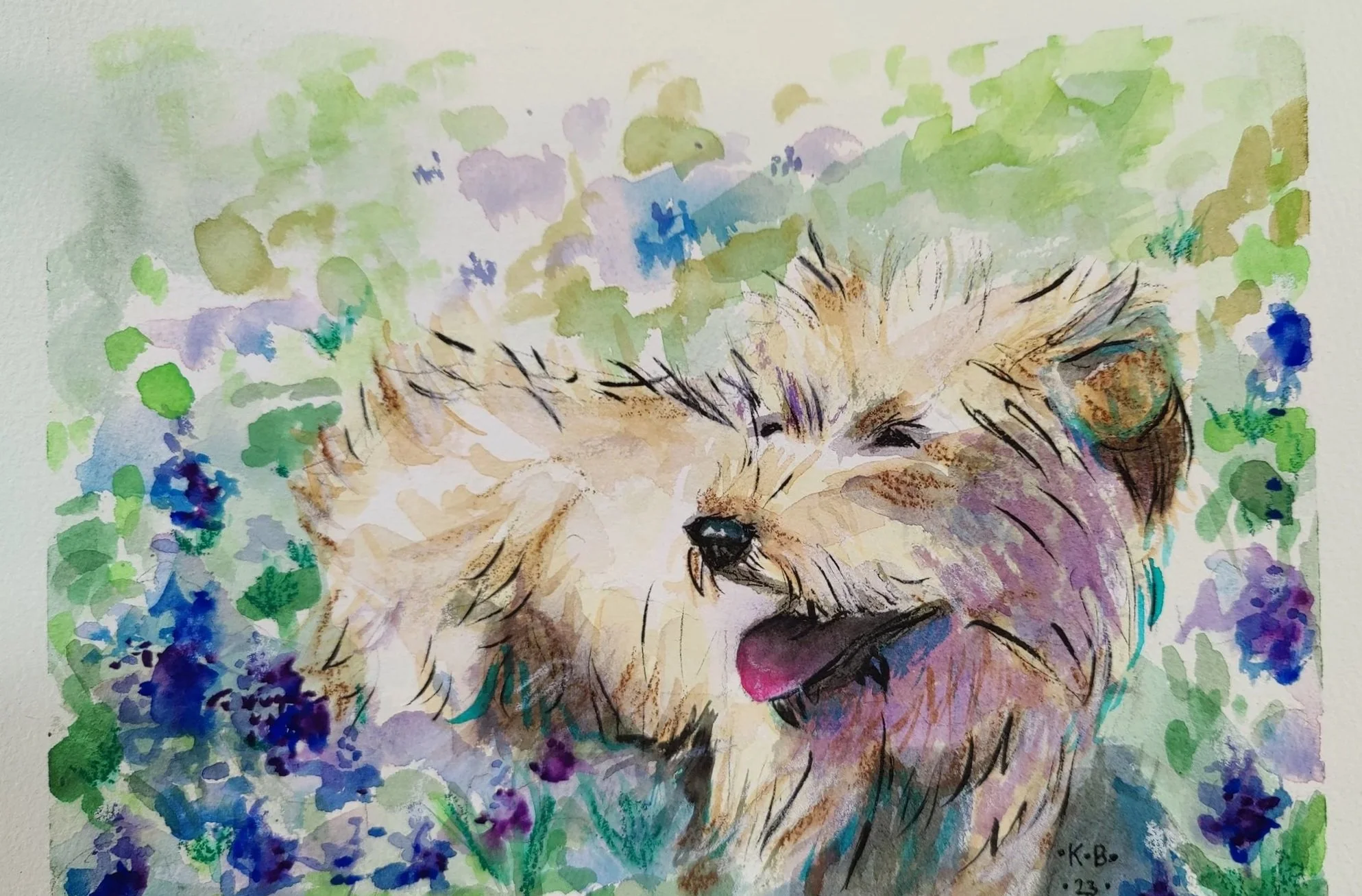 A memorial for a beloved pet. Sold.