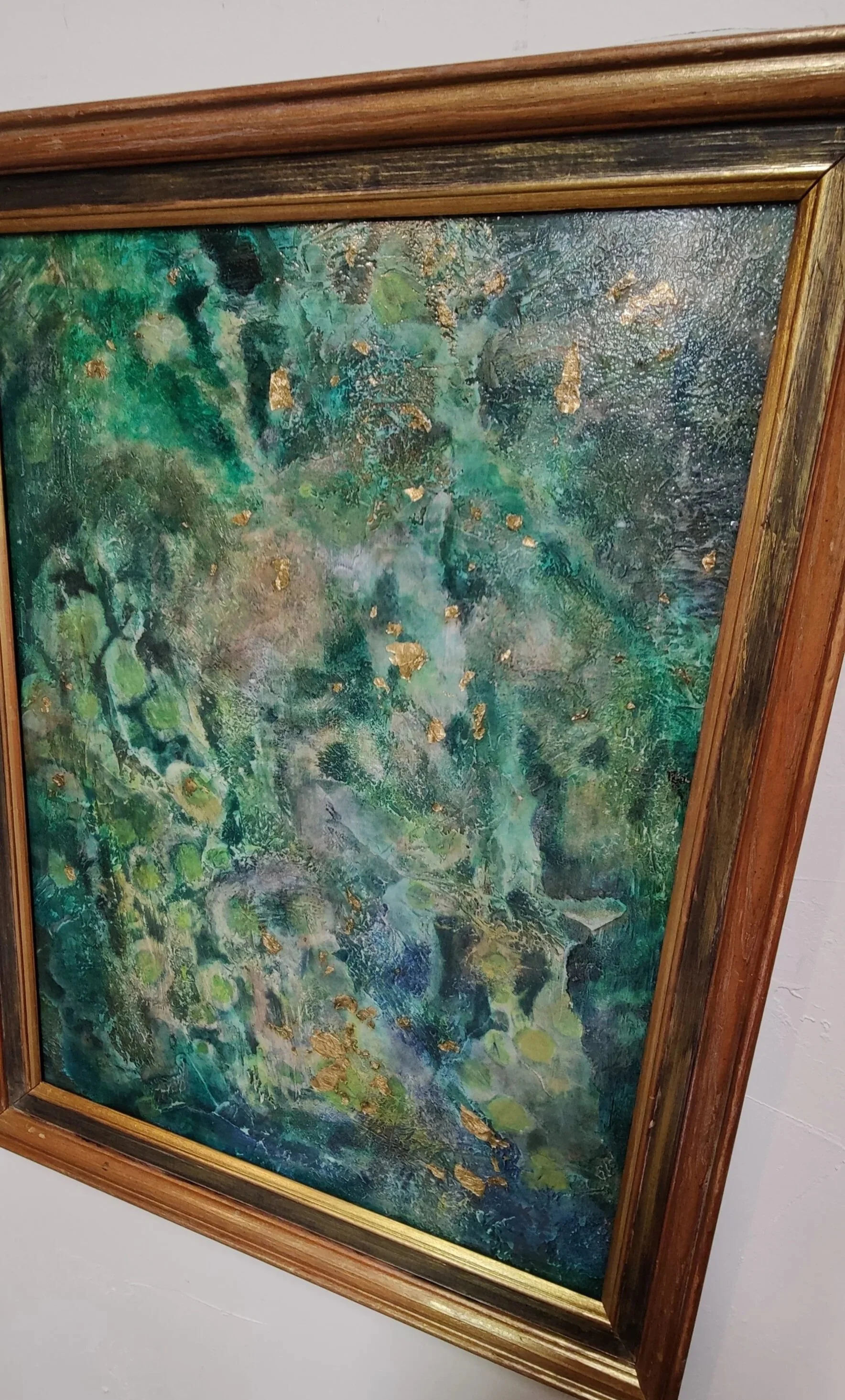 Lost title. Private collection. Acrylic on birch board.