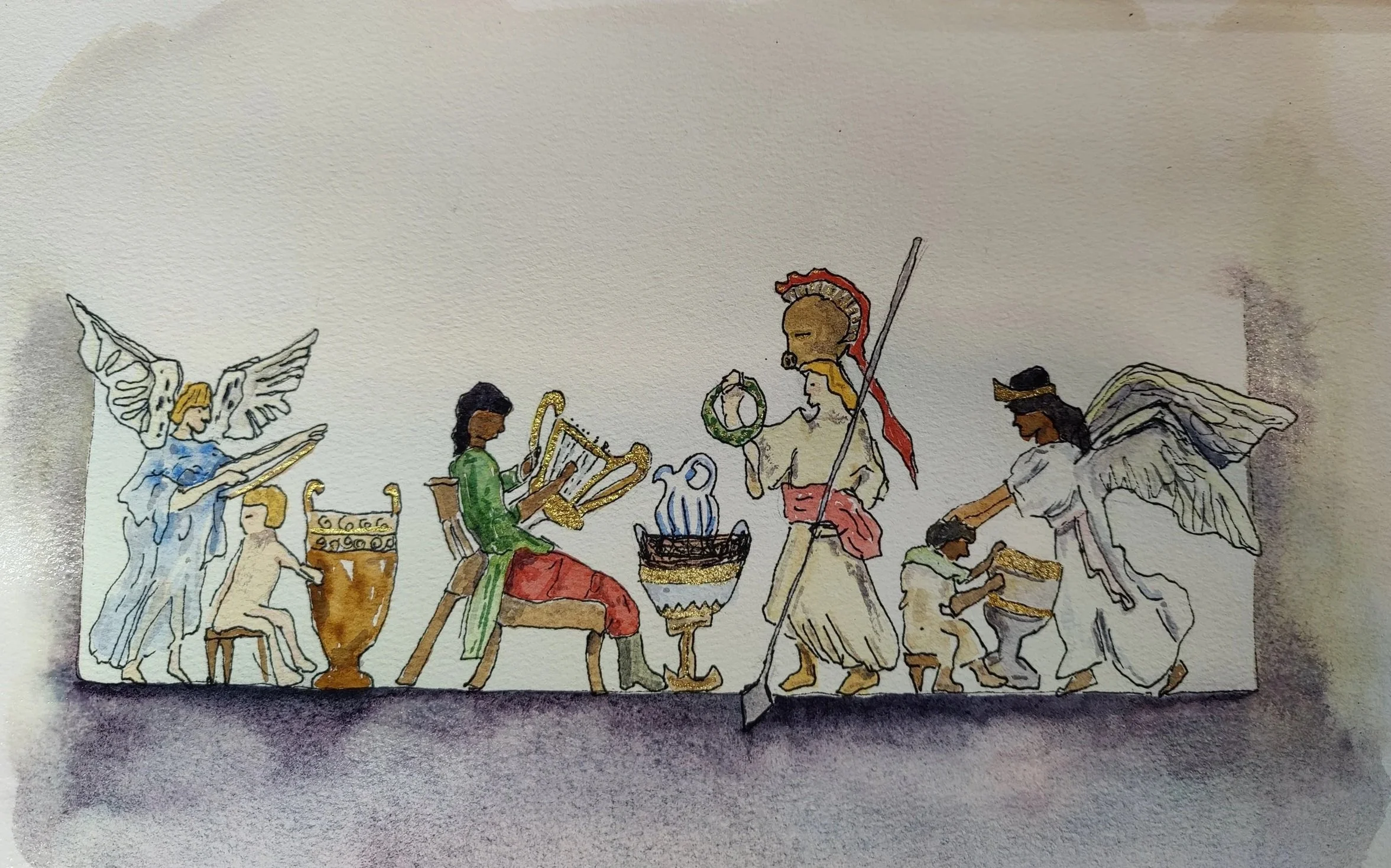 Untitled. Watercolor on paper. Private collection.