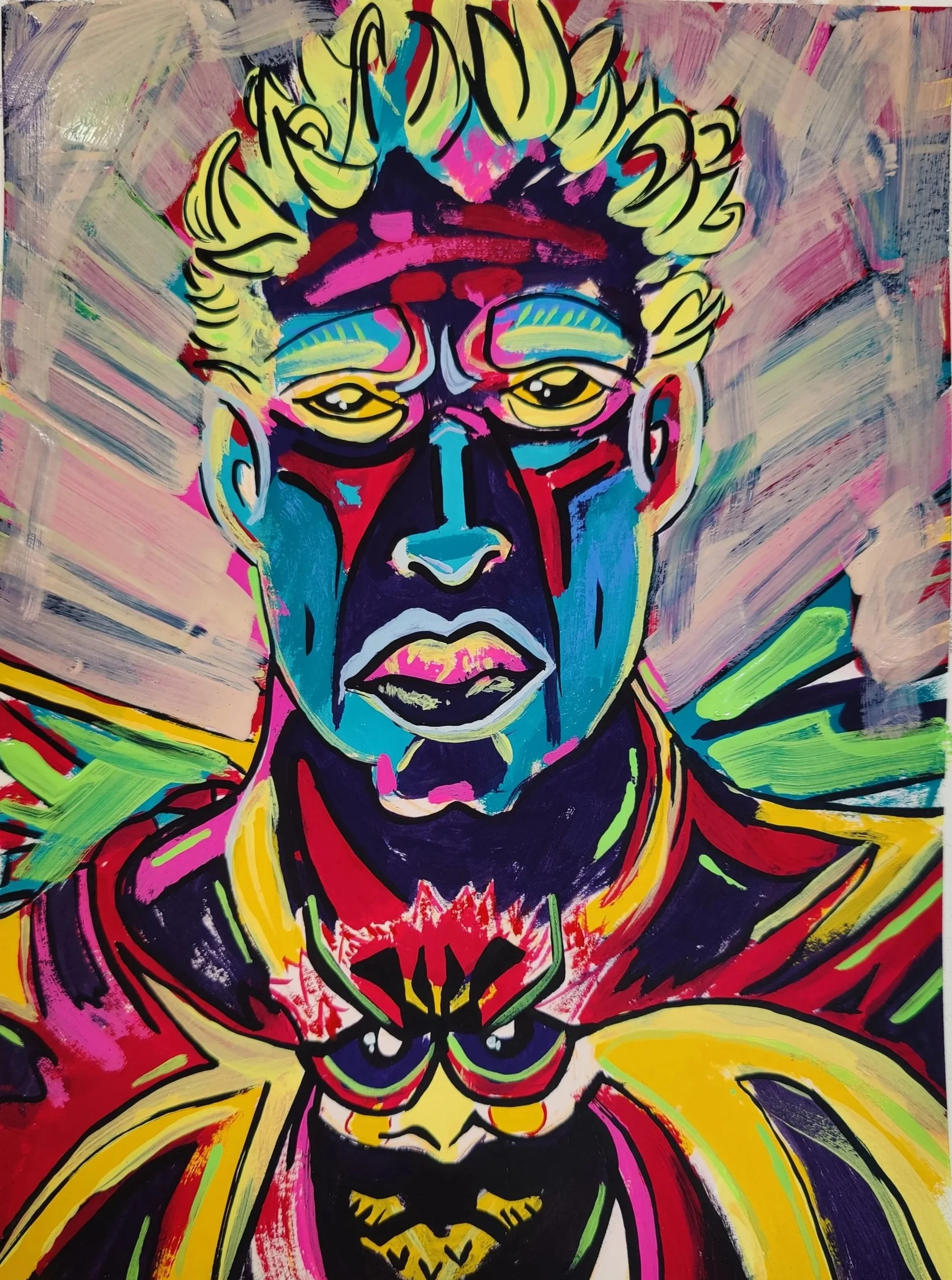 "Perseus and Bubo." Gouache on paper. 8"x10". $75