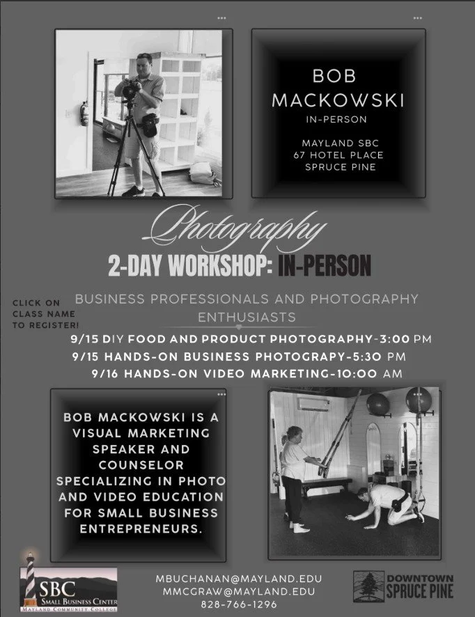 Photography 2-Day Workshop: In Person