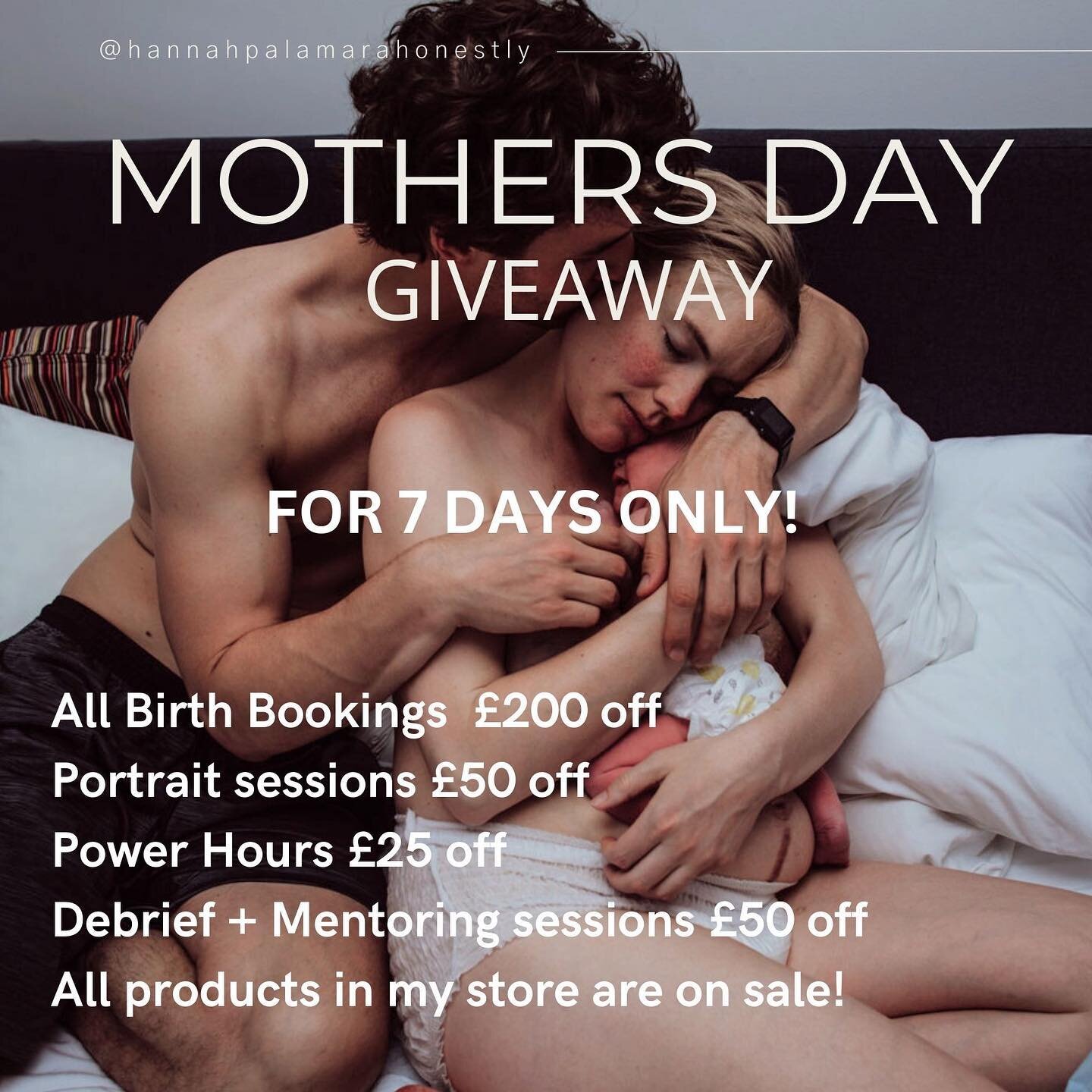 Mothers Day giveaway all week for you queens 👑 I just had to continue to celebrate how incredible we are 🙏🏻

For the next 7 days you can grab an amazing gift if you book in with me or book a session with me!

Just go to the link in my bio and go t