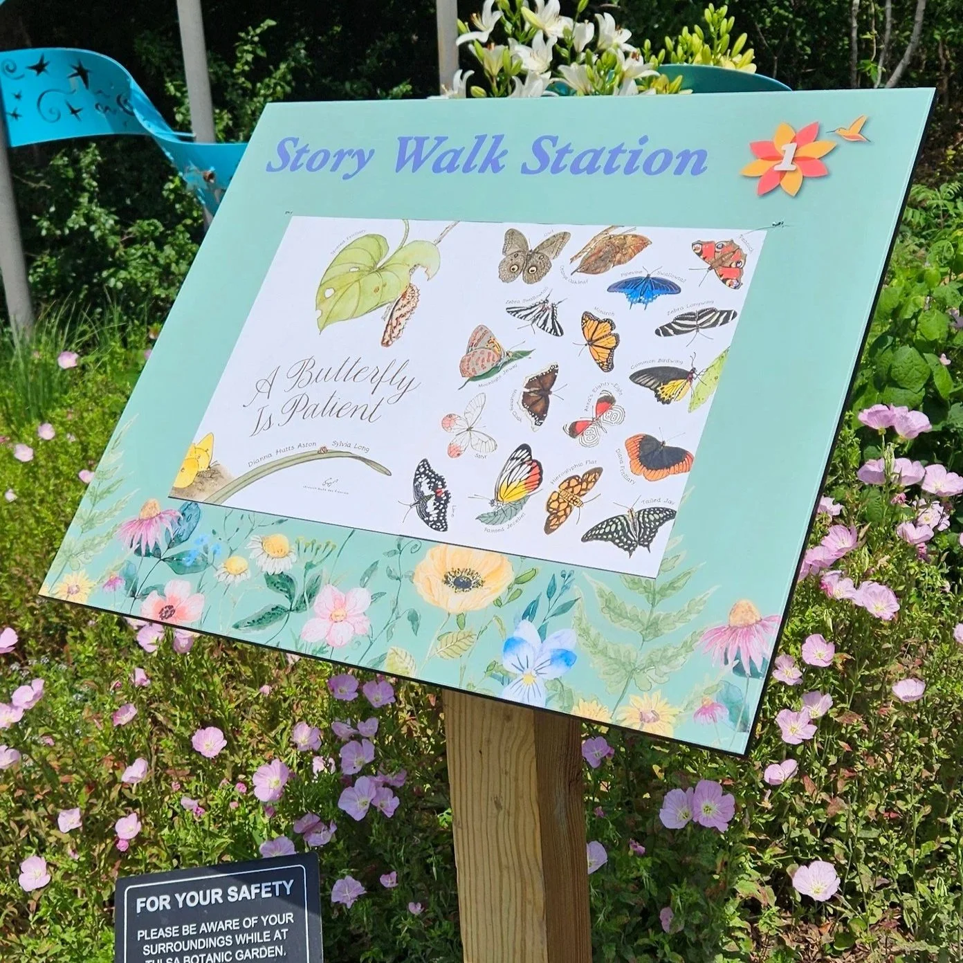 Tulsa Botanic Garden StoryWalk Sign
