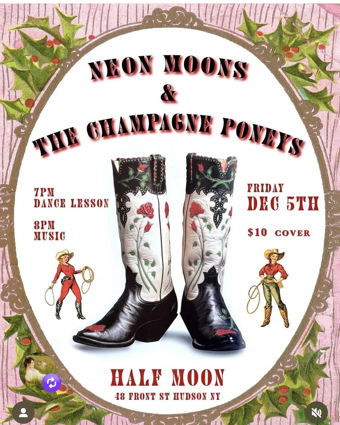 Neon Moons / The Champagne Poneys + Two step dance class