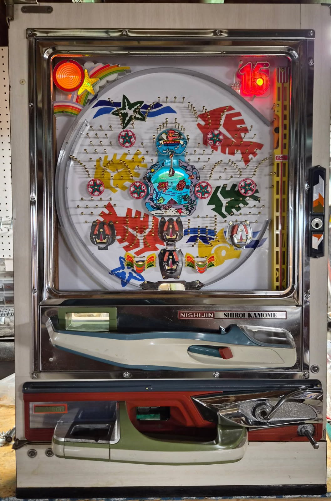 Fully Restored Fish Theme 1975 Vintage Pachinko Machine - AVAILABLE NOW