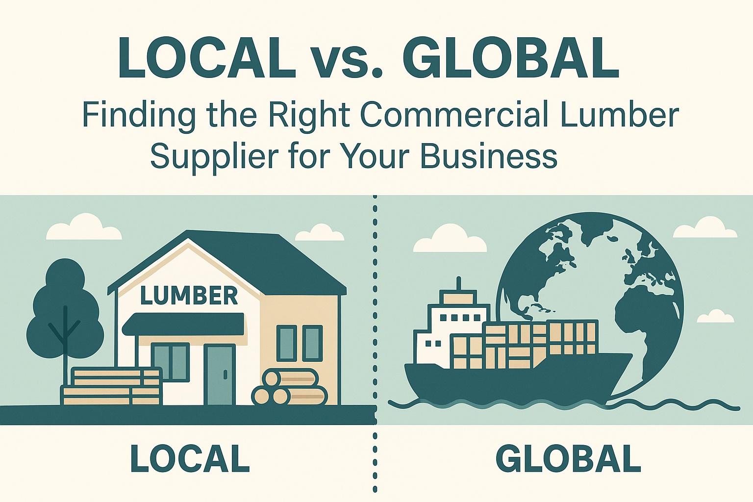 Local vs. Global: Finding the Right Commercial Lumber Supplier for Your Business