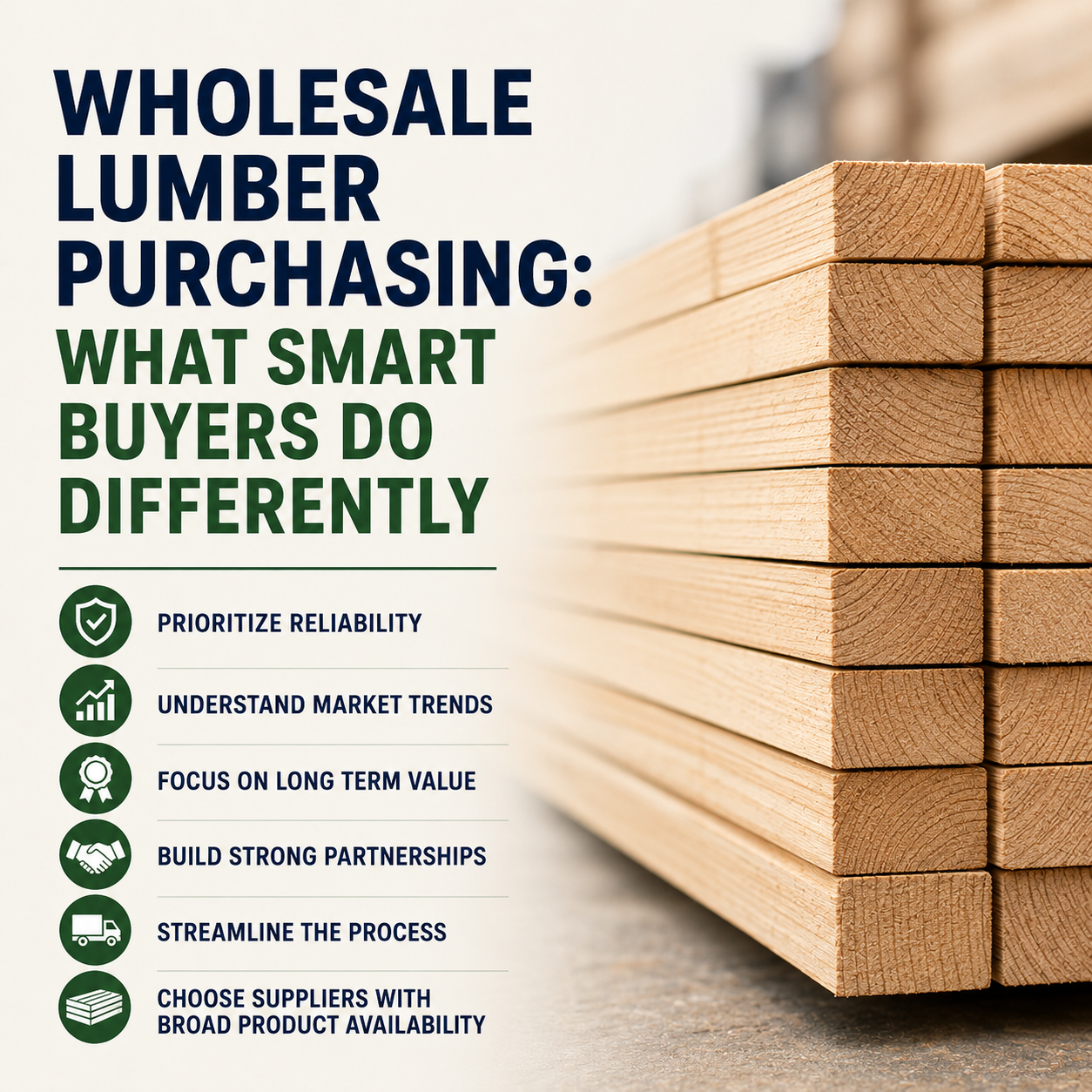 Wholesale Lumber Purchasing: What Smart Buyers Do Differently