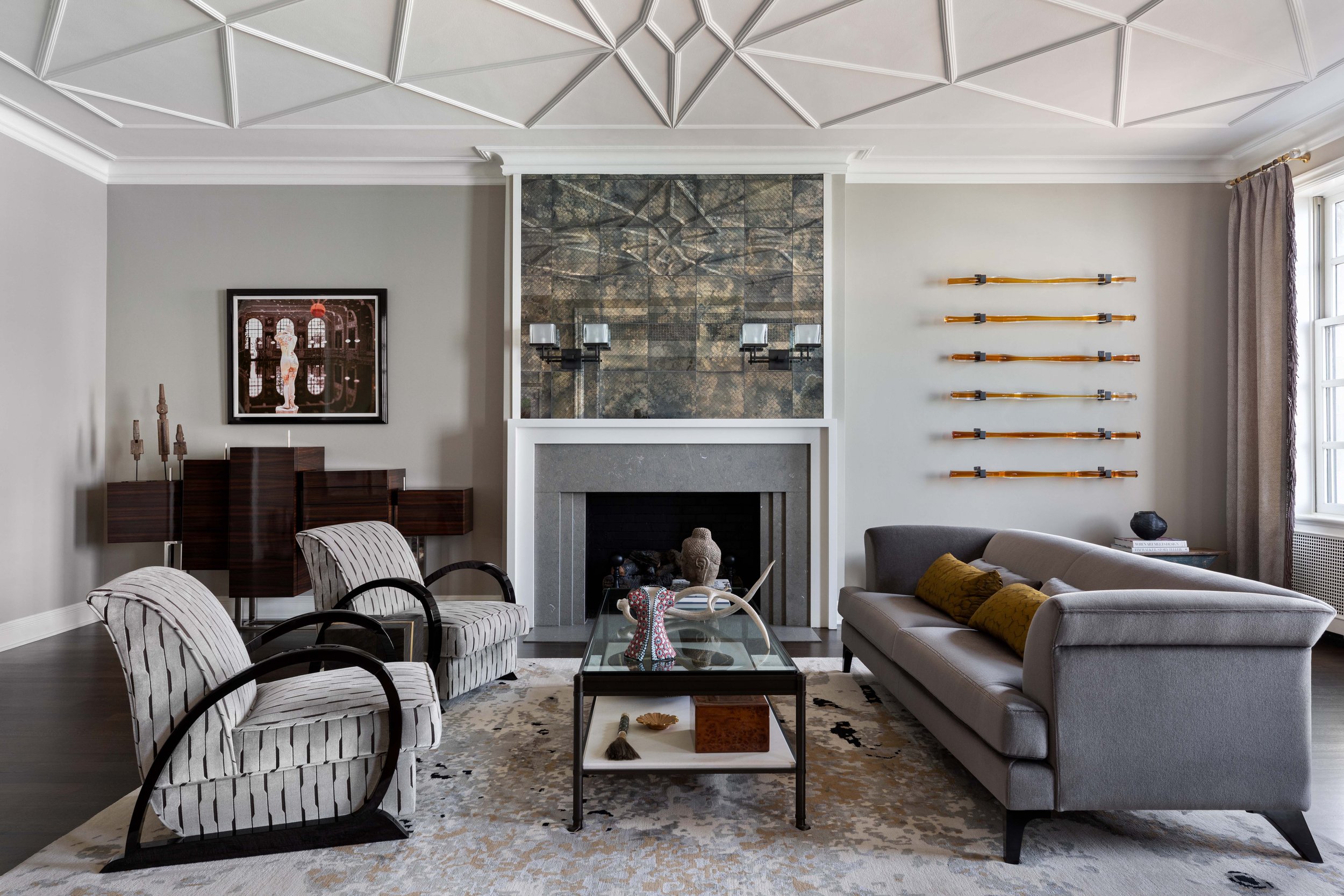 Mondi, Interior Design, Denver, Colorado, Chicago, Illinois, Luxury Residential Interior Design, Luxury Interior Design Firm, family room, sitting room, living room, statement art, Chicago, Denver, Mondern, luxury