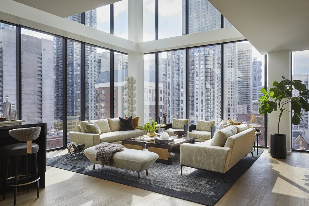 Image showcasing Chicago Penthouse Interior Design and Furnishings — Donna Mondi ...