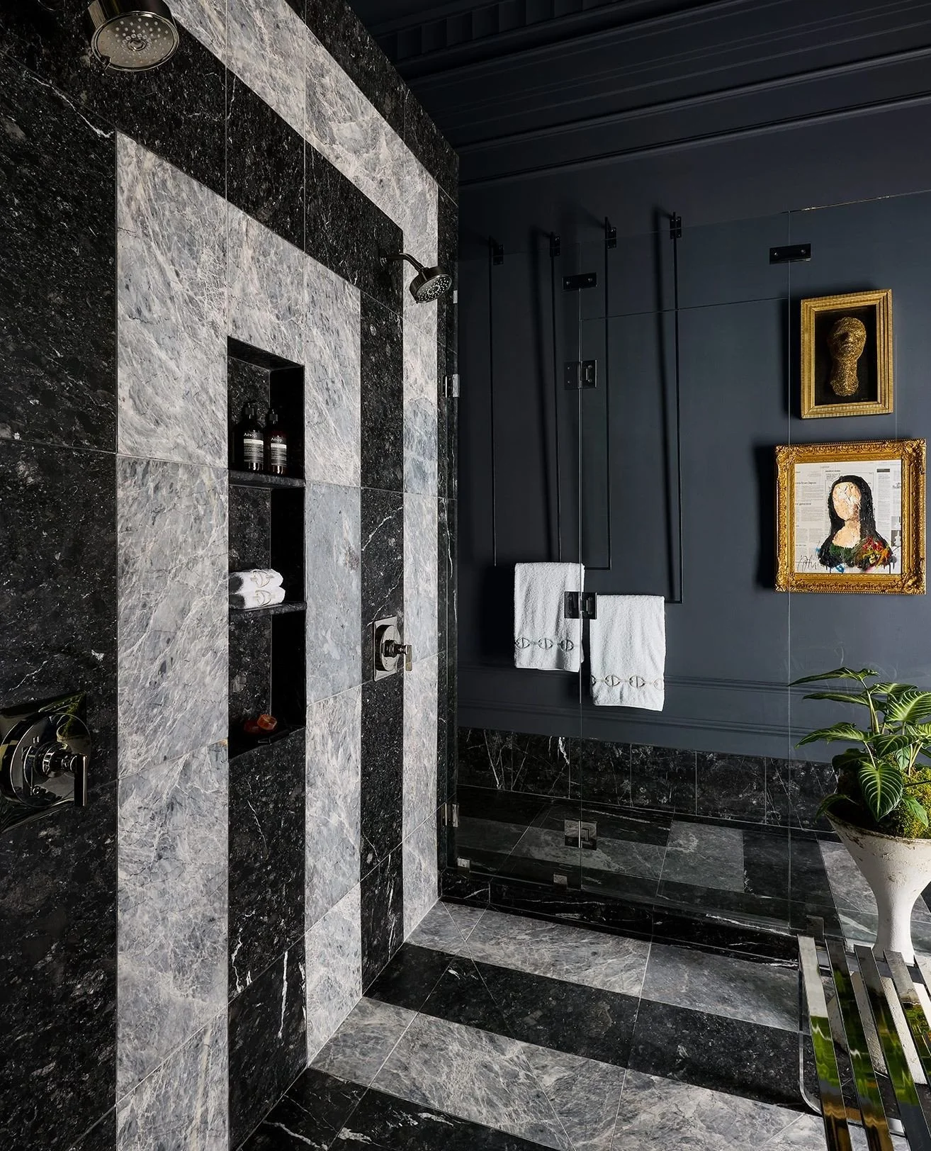 Thrilled to see our Kips Bay primary bath featured by @livingetcofficial in their roundup of walk-in shower upgrades. Inspired by James Bond and described as &lsquo;all-out luxe&rsquo;&mdash;we couldn&rsquo;t agree more.⁠
⁠
📸 by @dustinforest⁠
Desig