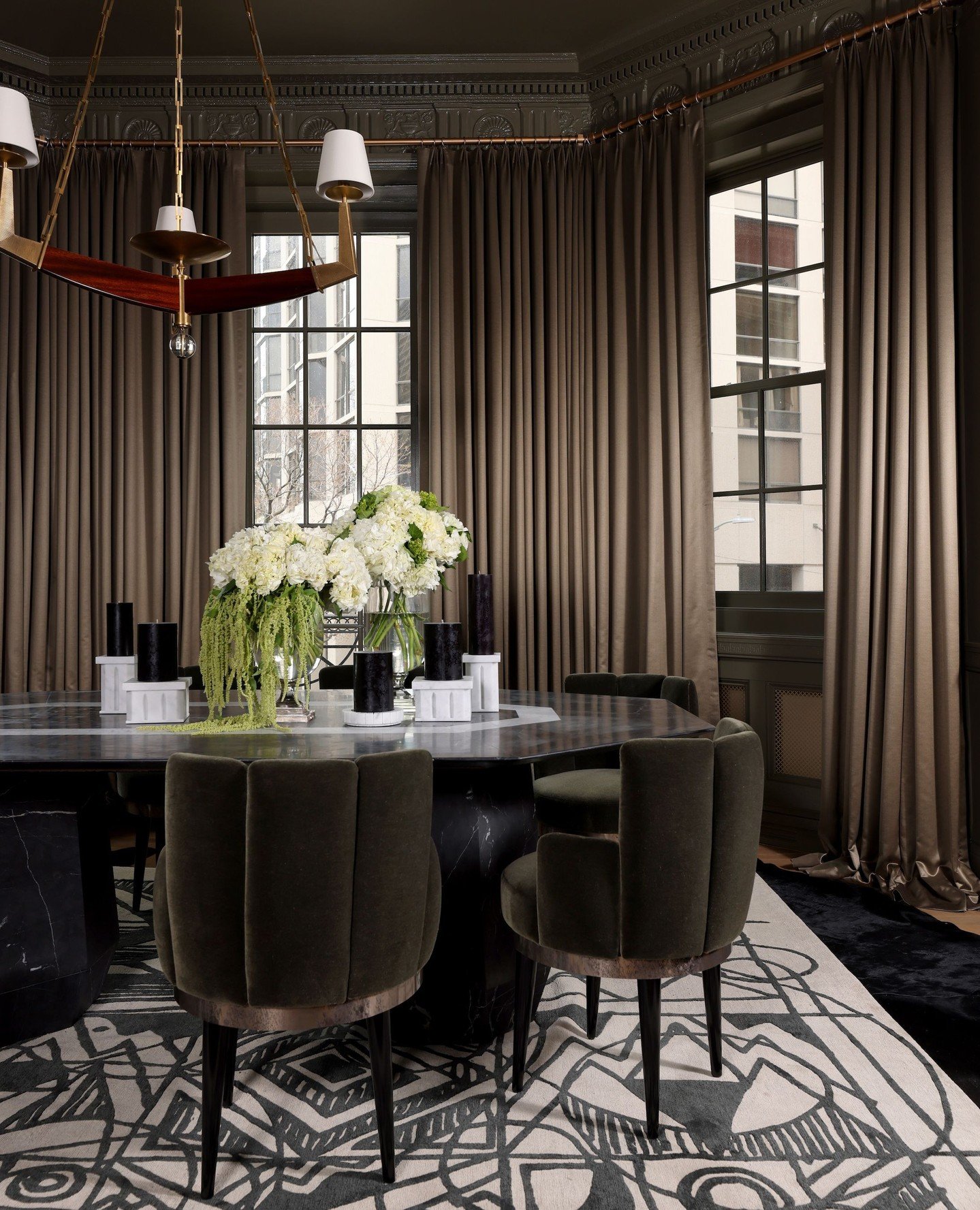 Designing in historic homes takes respect, reverence, and intuition. I swear I lived in Paris in a past life circa 1920 which allows me to easily channel the era. Can't you just picture a fabulous dinner party in our dining room for the Adler Show Ho