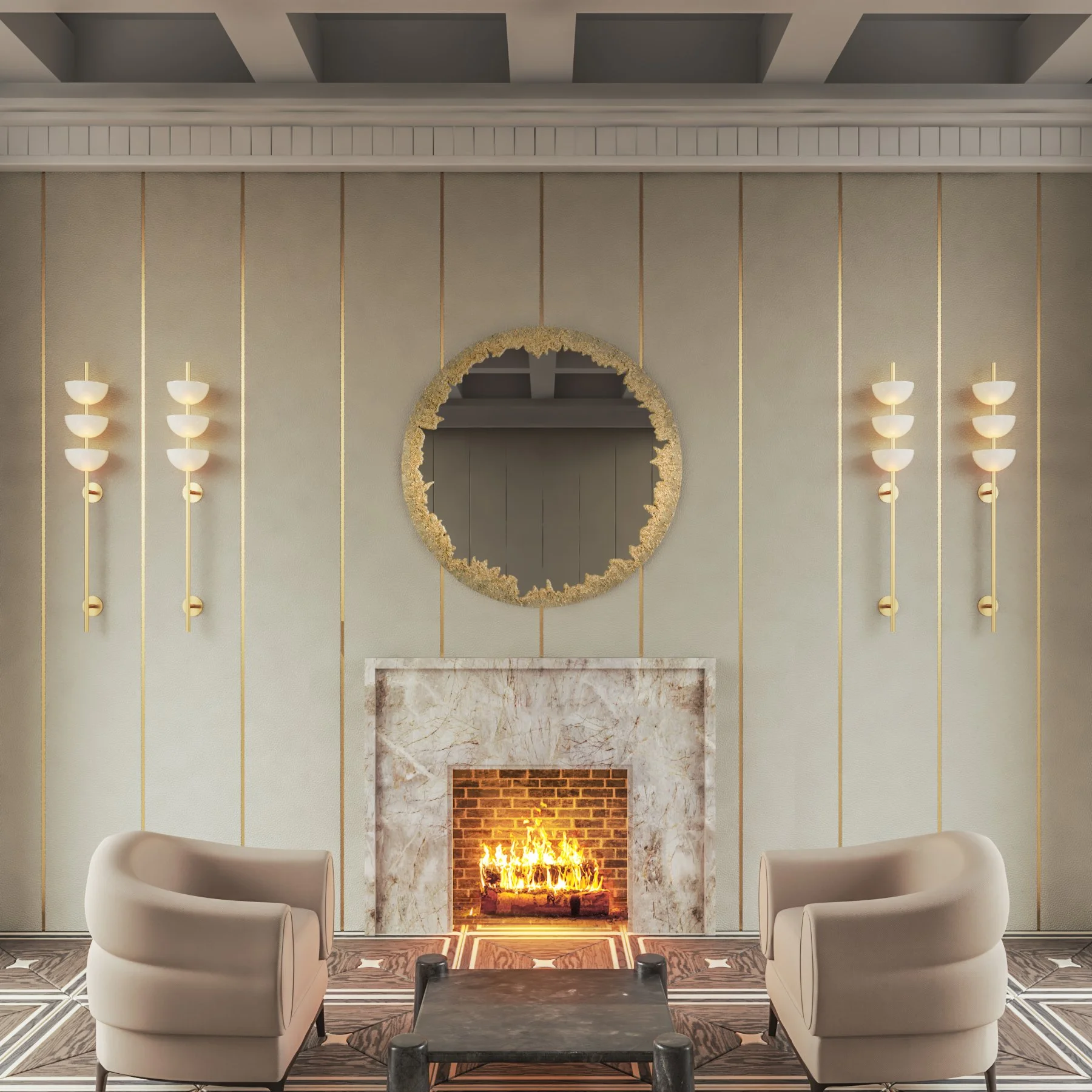 Mondi, Fireplace, The Recluse, Marble