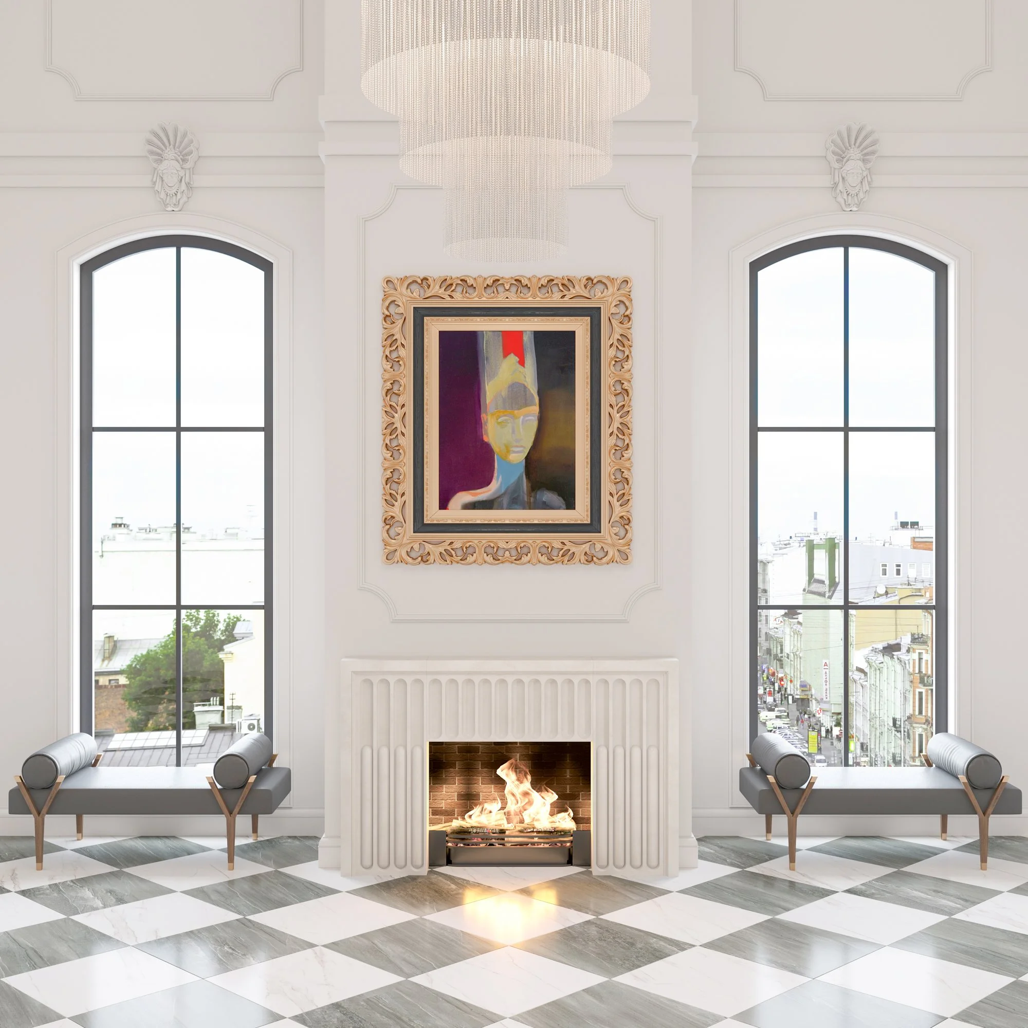 Mondi, Fireplace, Fireplace Surround, Influencer, Riviera Beige, Limestone