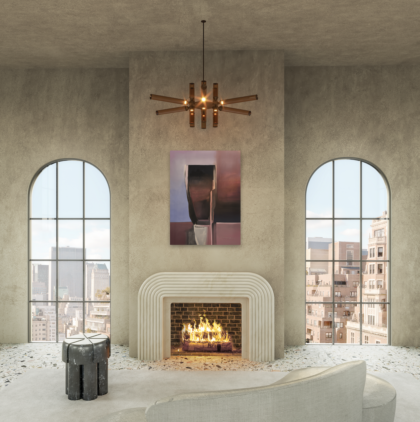 Mondi, The Visionary, Fireplace, Material