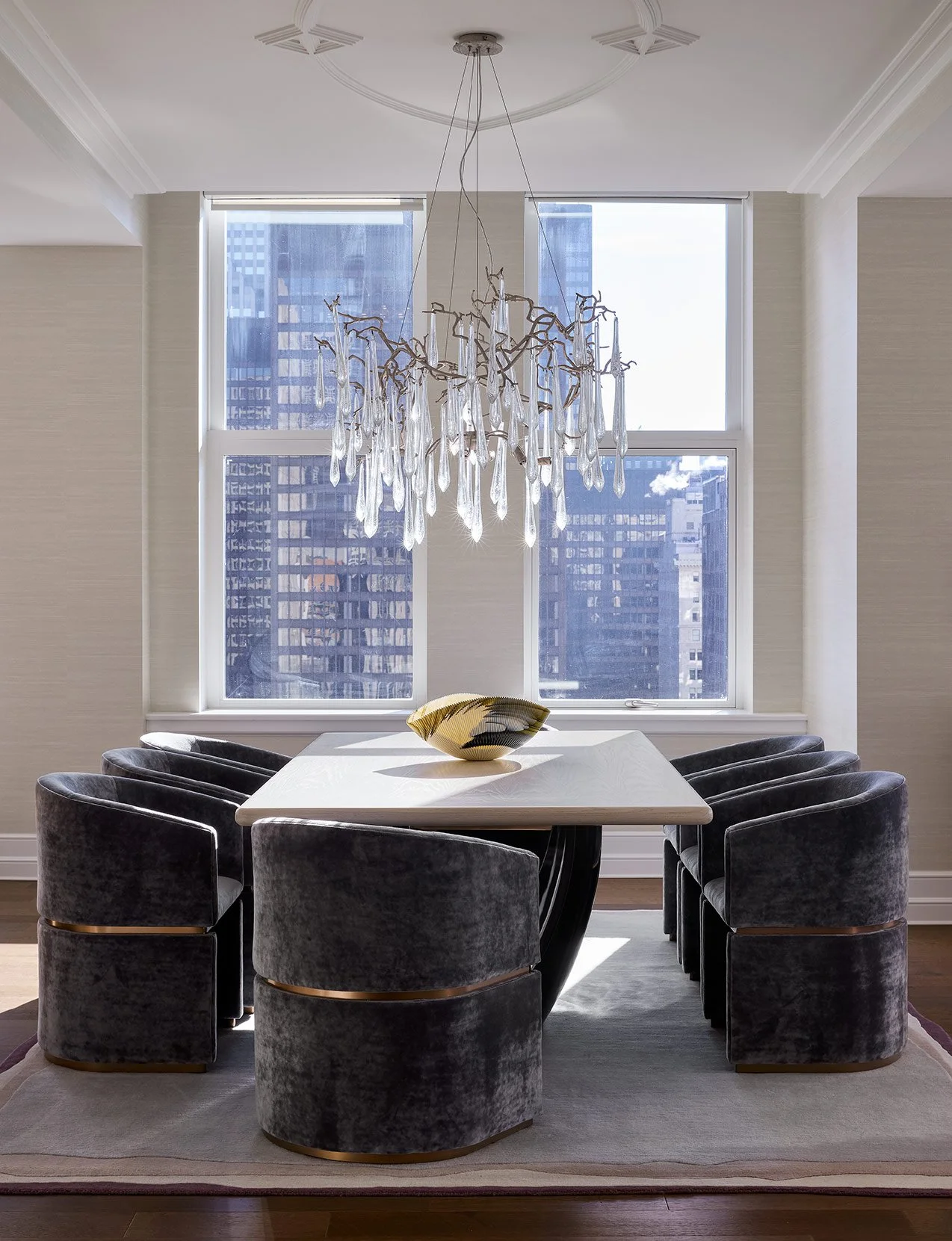 Mondi, Luxury Dining Room, Dining Room Design, Chicago, Illinois, Tribune Tower, Denver, Colorado, Luxury Residential Interior Design, Luxury Interior Design Firm, Renovation, Neutrals, Soft, Quiet Luxury