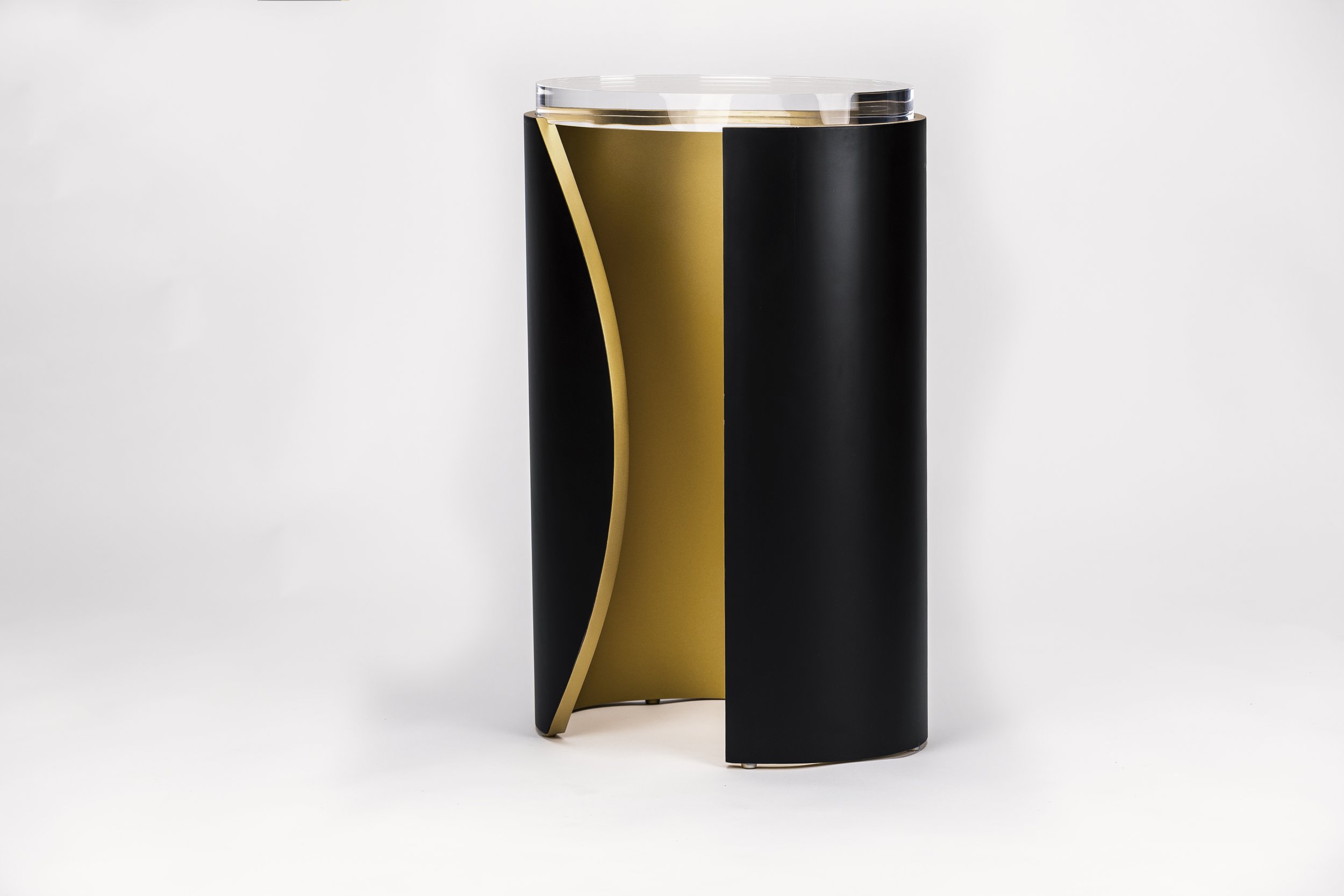 Mondi, EnVie, Bespoke, Custom, Denver, Chicago, Modern, Gabrielle, The Drink Table, Black, Gold, Glass