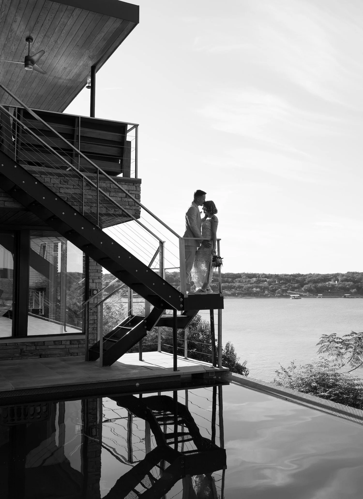 A Waterfront Airbnb Elopement at Lake Travis
