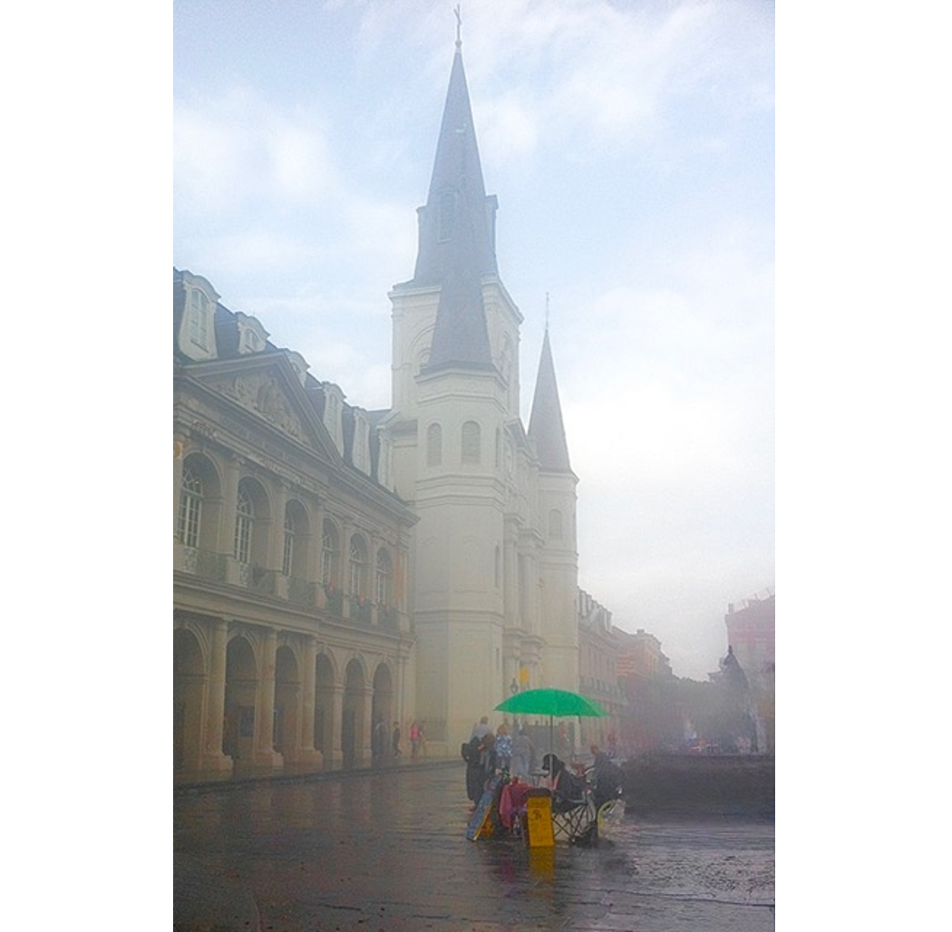 "NOLA" color photograph, approximately 5" x 7", matted and framed to 13" x 13"  - $80 at gallery only.