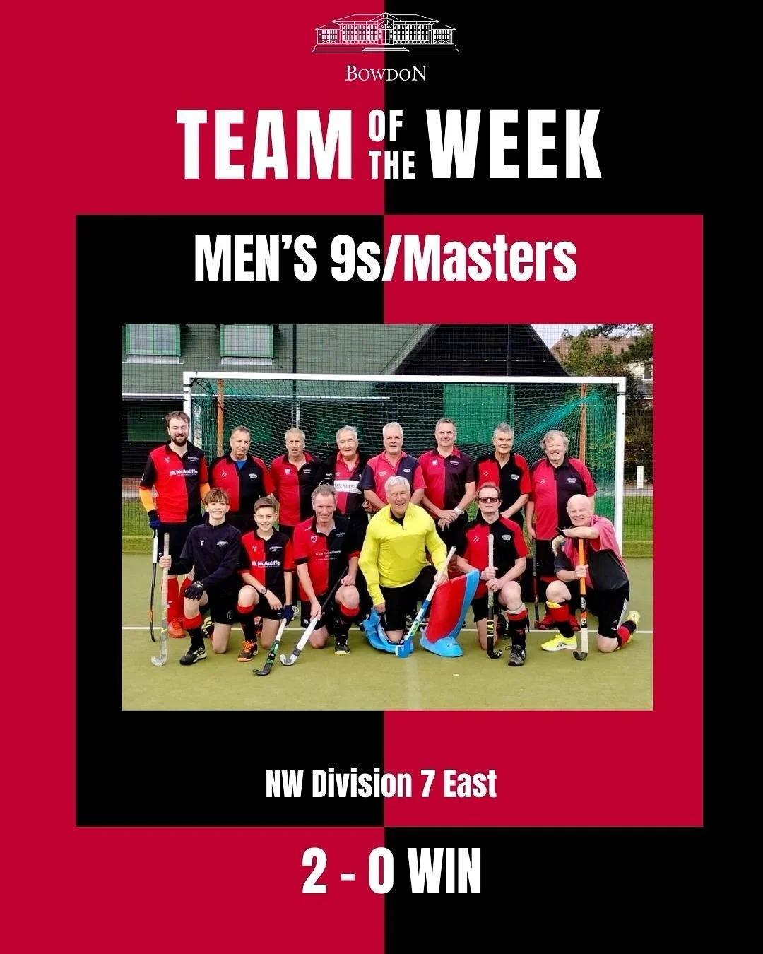 TEAM OF THE WEEK: Men&rsquo;s 9s / Masters

This week our worthy winners of Team of the week are Men&rsquo;s 9s aka &lsquo;The Masters&rsquo; 👑

With four wins already this season, they achieved another on Saturday against the unbeaten Wigan 2s and 