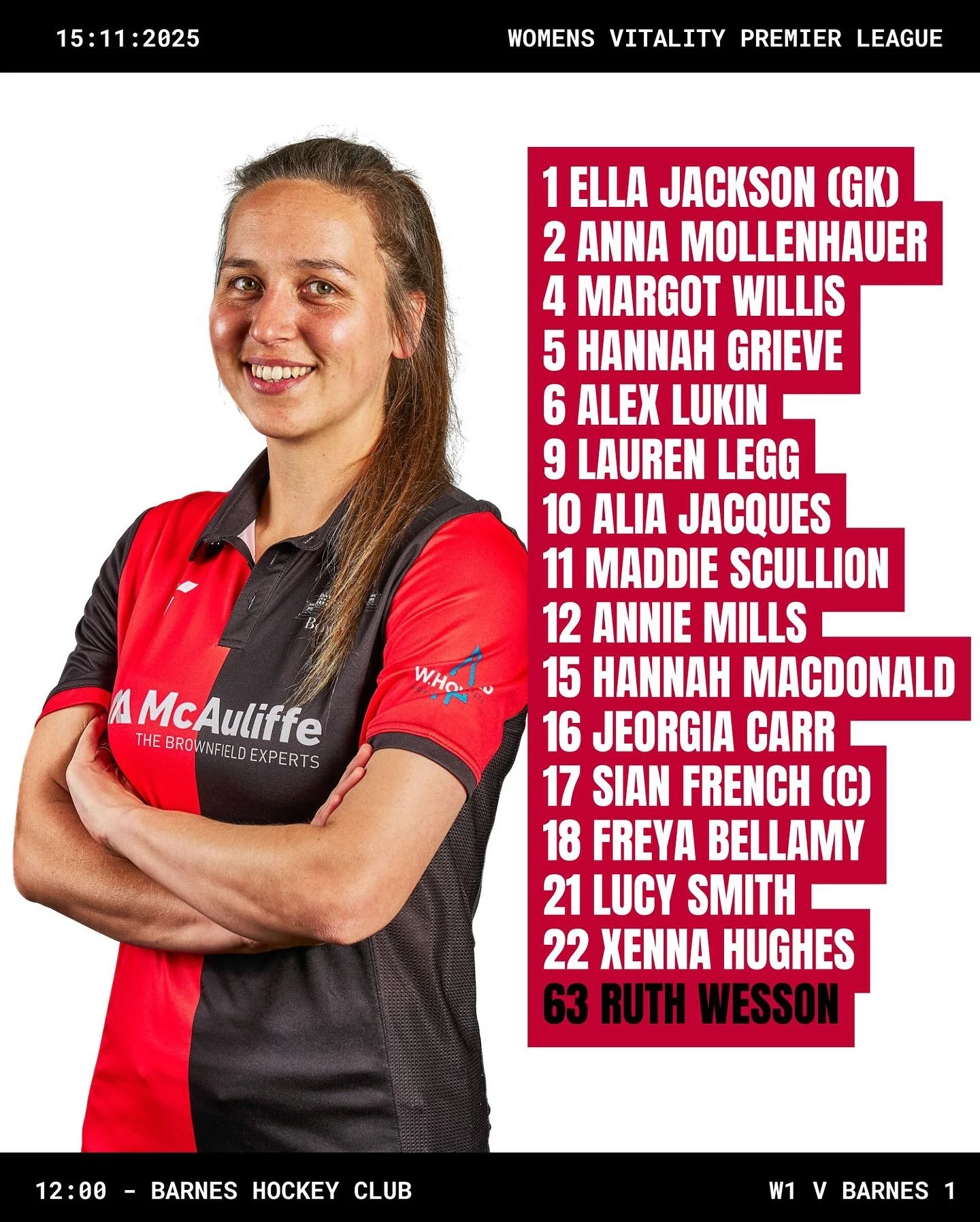 Good luck to our ladies travelling to London today to play Barnes ❤️🖤