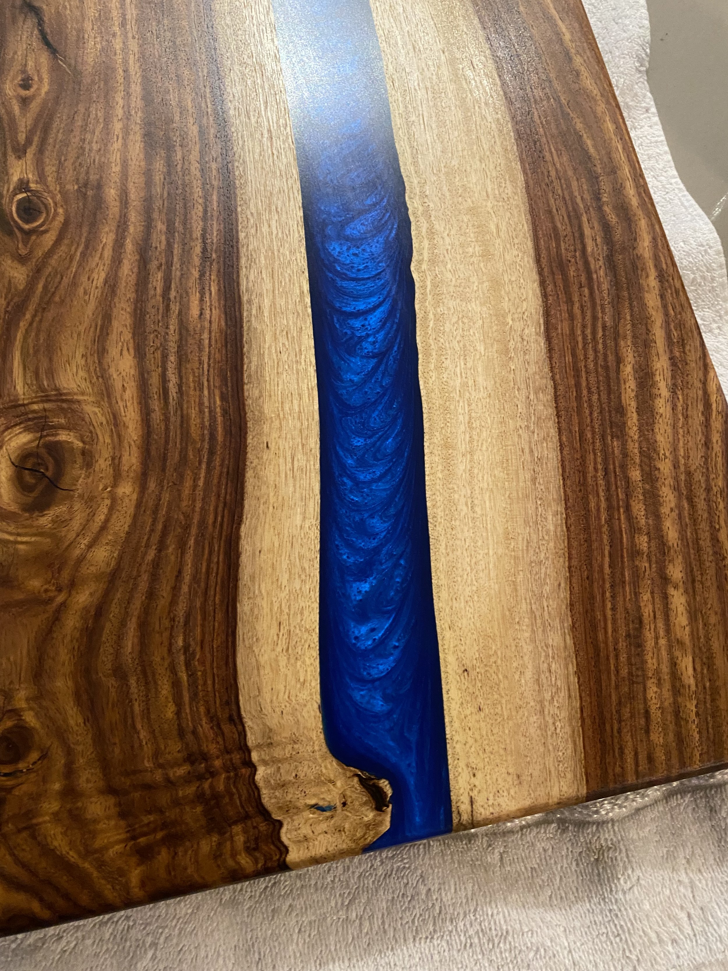 Royal Blue River Serving Platter