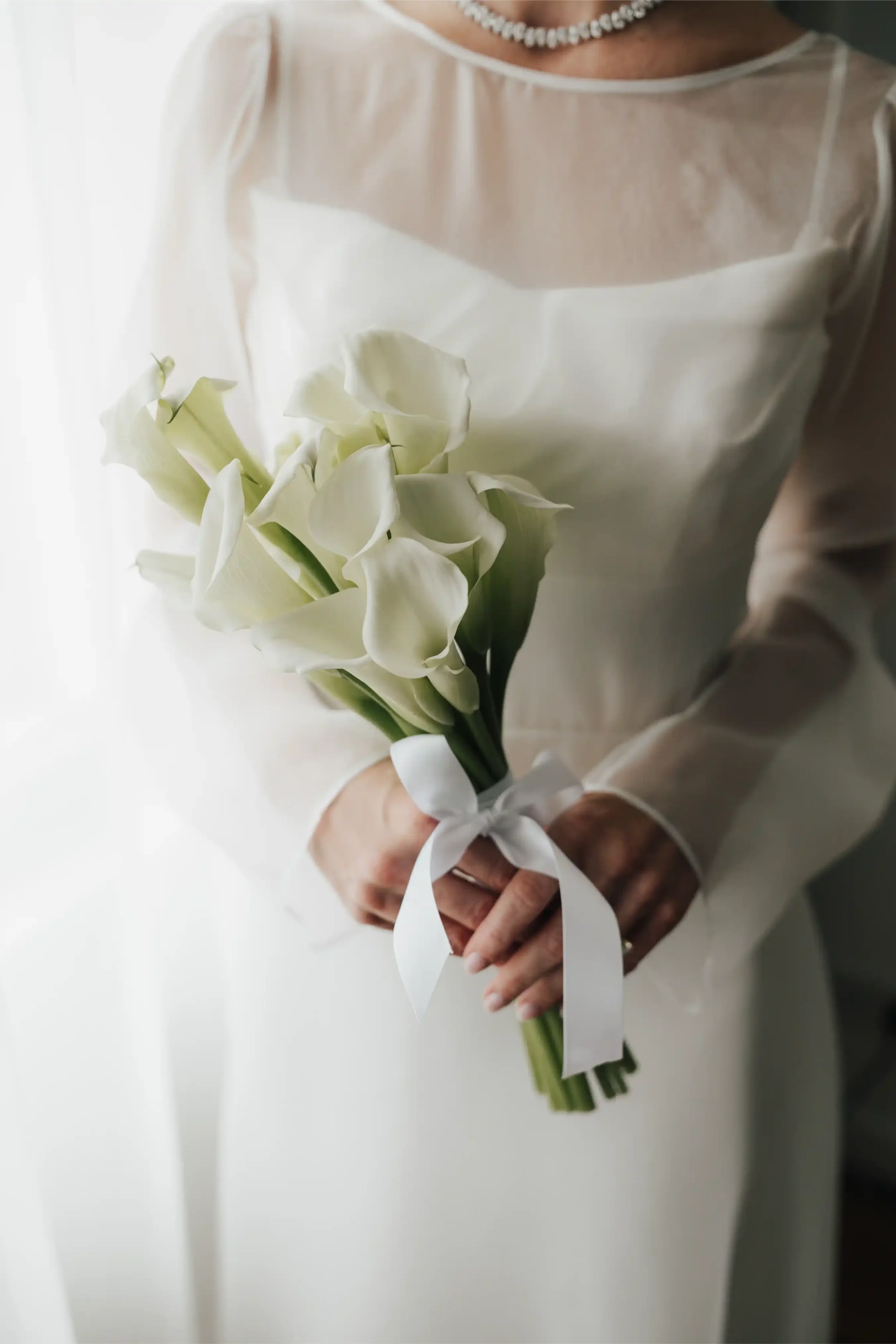 Editorial Wedding Details: Calla Lily Bridal Bouquet