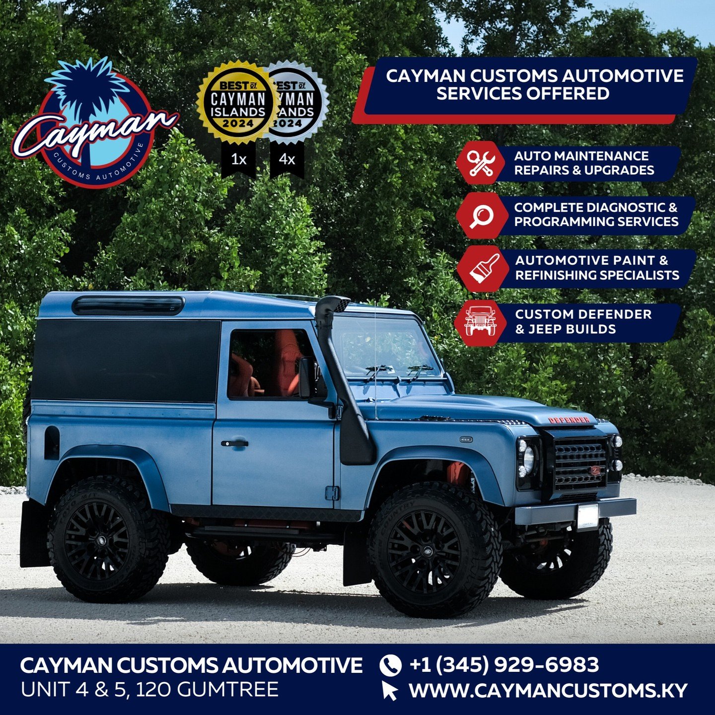 CAYMAN CUSTOMS AUTOMOTIVE | Let our professionally trained and knowledgeable staff serve all your automotive needs.