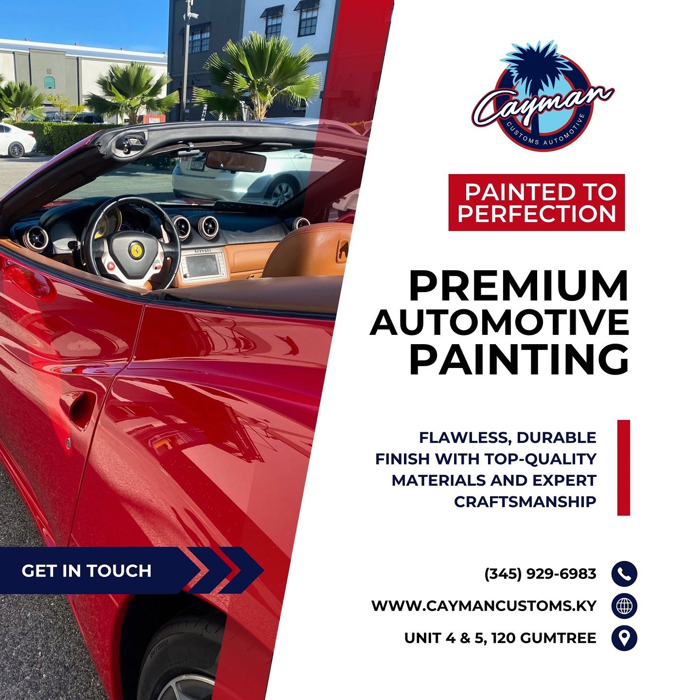 Protect Your Car, Elevate Your Style…….
The Caribbean sun, sea, and salt can wear on your car’s paint. That’s why Cayman Custom offers expert paint services, including:
✨ Paint corrections for a flawless finish
🎨 Full resp