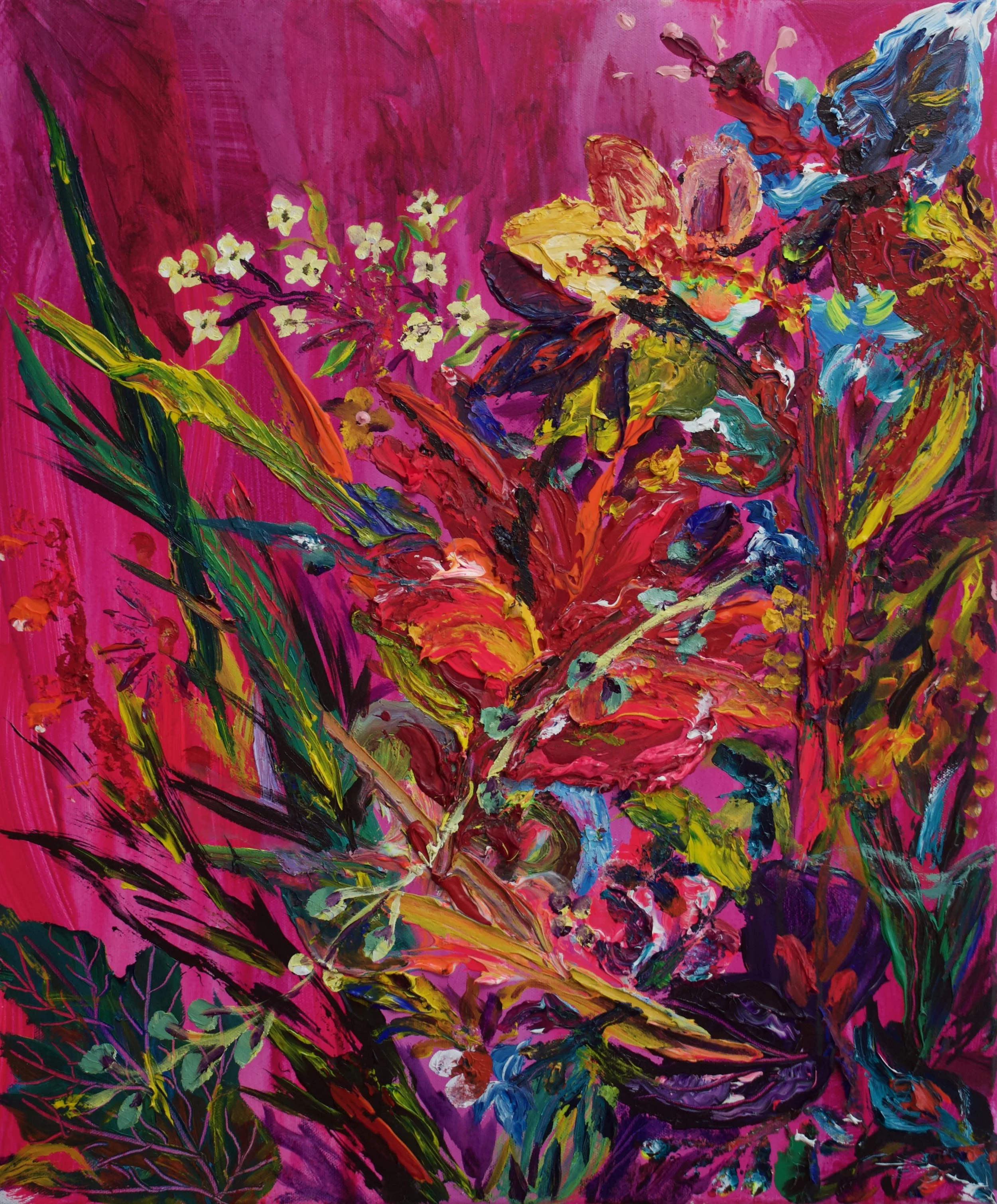 Swimming and Flowers