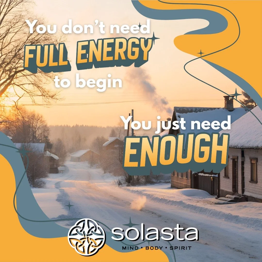 Some weeks start quietly instead of energetically. 

That&rsquo;s okay. 

Beginning with what you have is still forward movement.

#Solasta #Halifax #HalifaxMentalHealth #NovaScotia #MindsetMonday #MentalHealthSupport