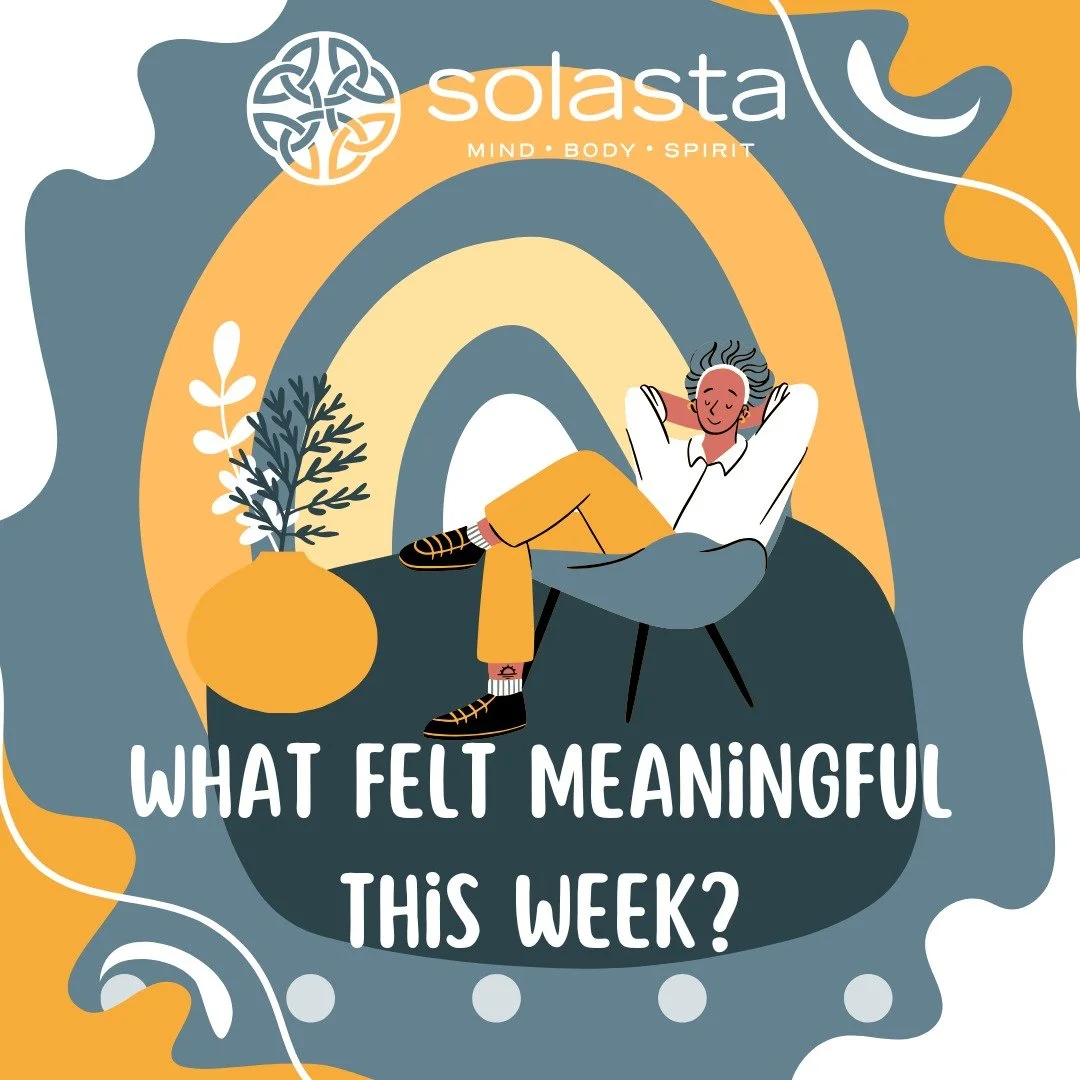 Not what you achieved or checked off. What actually felt real, grounding, or connecting? Your answer might be exactly what someone else needs to hear 💬

#Solasta #Halifax #HalifaxMentalHealth #NovaScotia #FridayReflection #CommunityCare