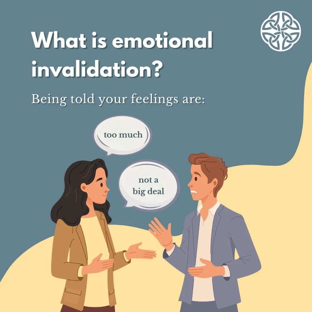 Emotional invalidation is common, and it often goes unnoticed.

Many people are taught to minimize, fix, or move past feelings quickly. But when emotions are dismissed, people learn to disconnect from themselves instead of understanding what they nee