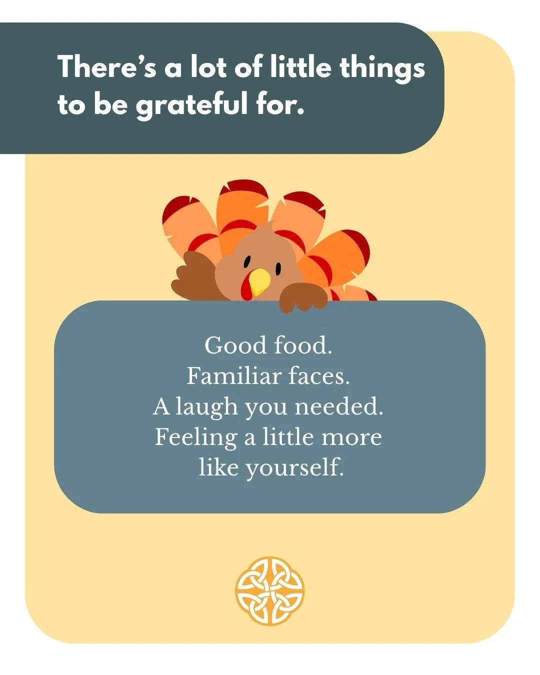 This Thanksgiving, take a moment to notice the little things that make life feel good.

Wishing you a warm and happy long weekend. 🧡

#Solasta #Halifax #MentalHealth