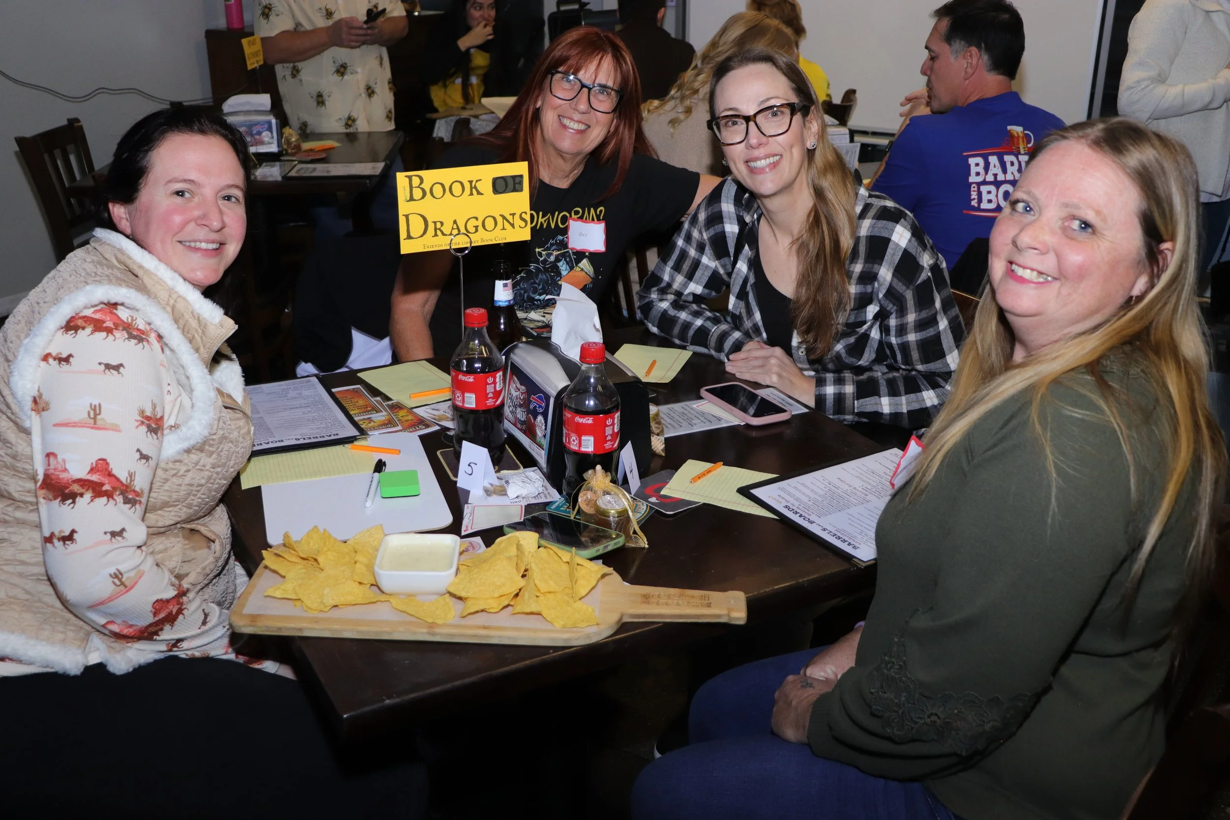 Friends of the Library Book Club did us proud!