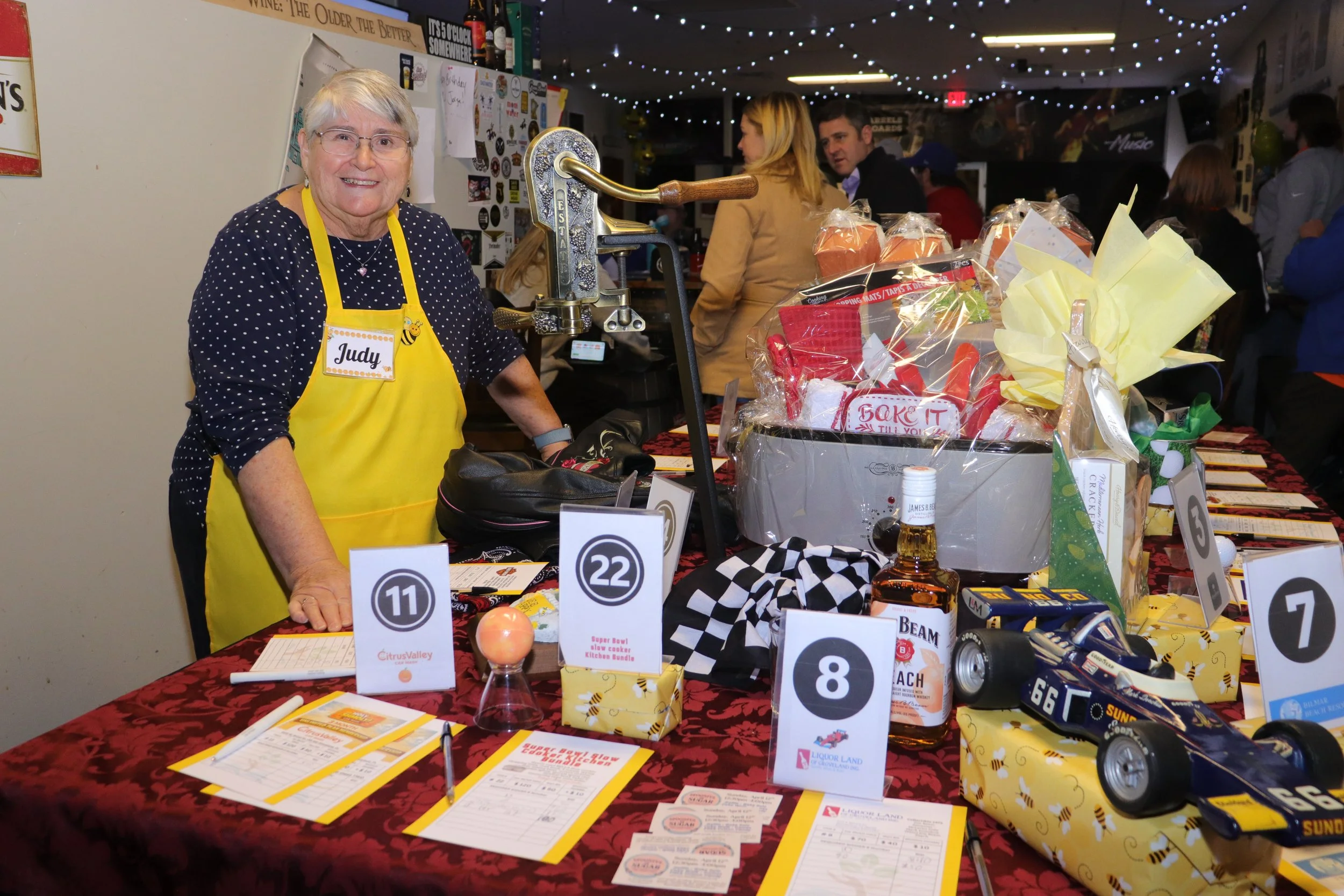 Kind visiting Friend, Judy.  Keeping the bids going.