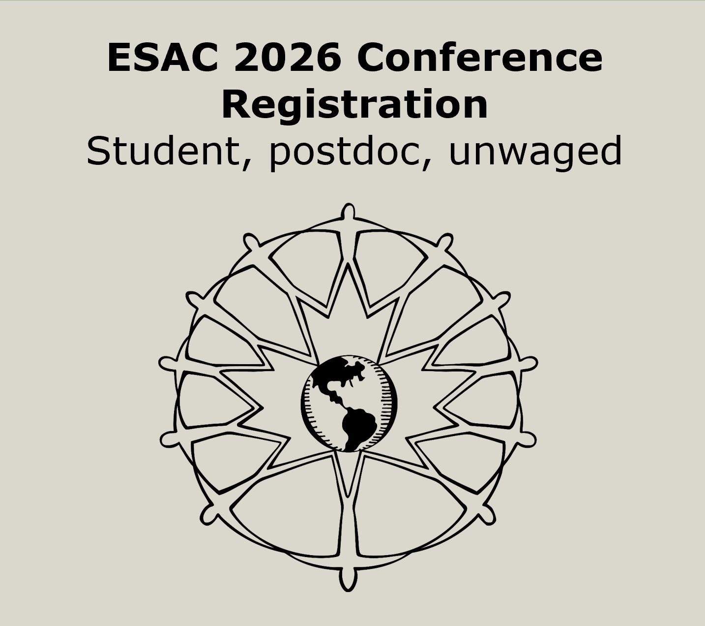 ESAC Conference registration - Students, postdocs and unwaged