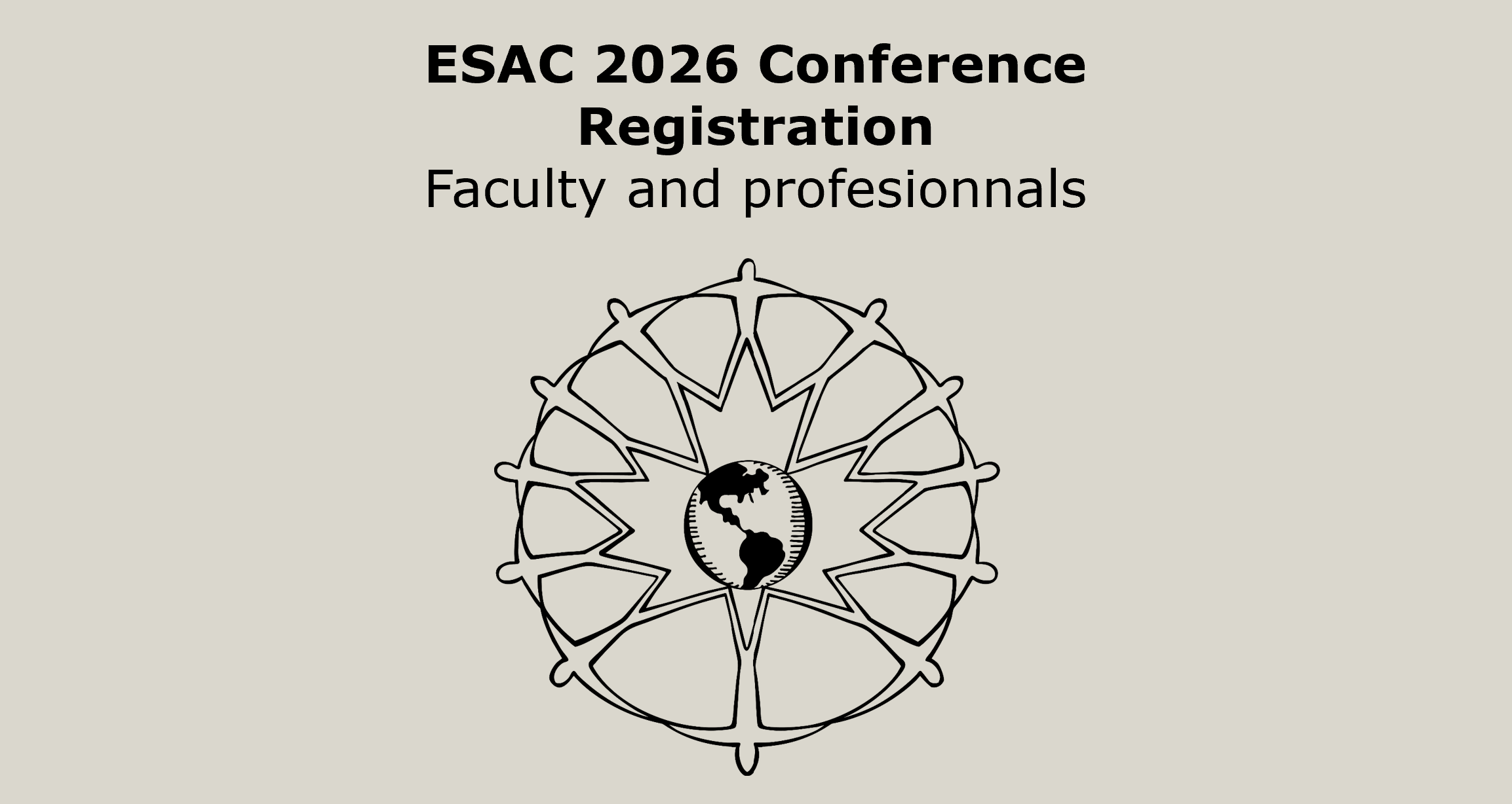 ESAC Conference registration - Faculty and profesionnals