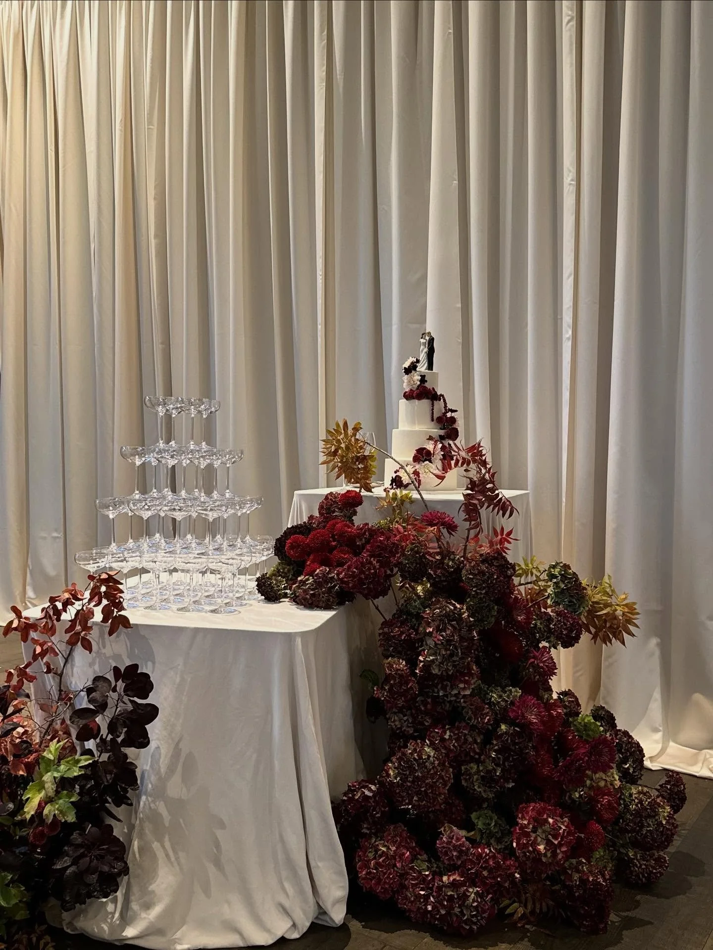 🎂 + 🥂 + 🍇 + 🌸 + 🤍 for A&amp;M

Photo 1 by @coordinatedbylove 

@mchoneevents 
@stanlyranchauberge 
@beulah 
@flourandbloomcakes 
@brighteventrentals 
@theonicollection 
@soundselevated 
@artistsbysherrielong

Napa Wedding, 2026 Bride, Event Flor