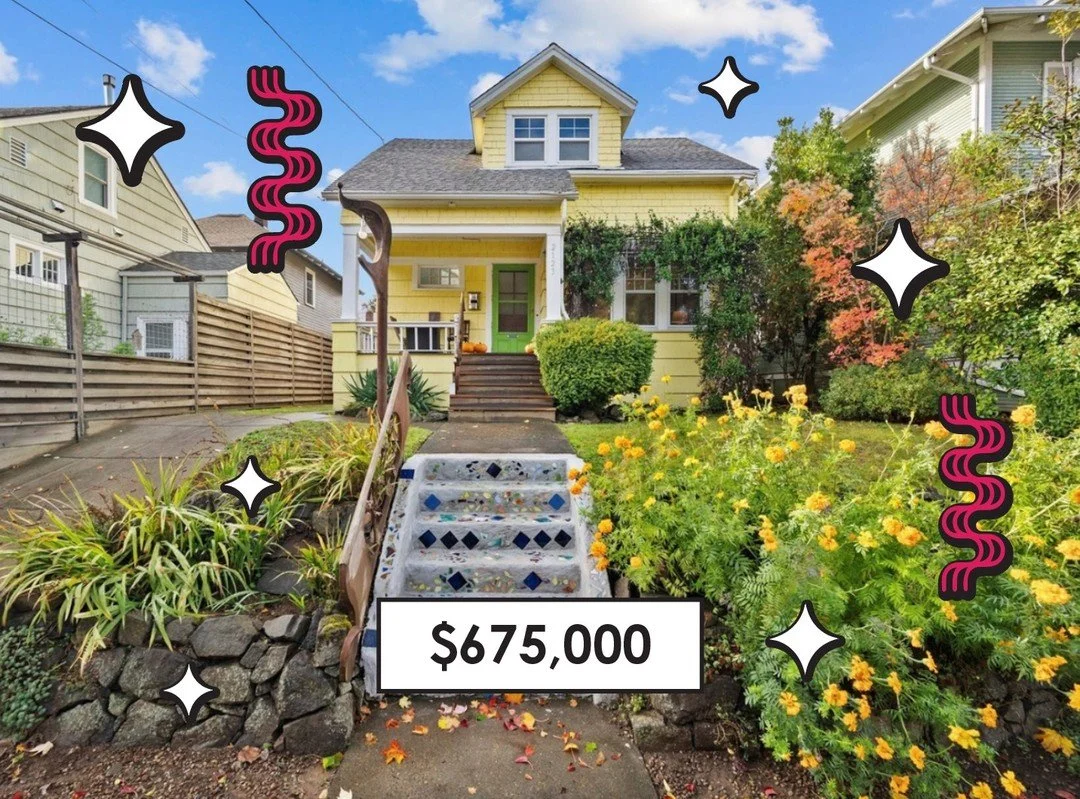 SE Portland Cutie!!! This home has it going on!
Location ✅
Charm ✅
Detached Studio w/Bathroom ✅
Vibes ✅

#pdxrealestate #pdxrealtor #pdxhomeforsale #pdxrealestateagent

$675,000
3BR // 2.5BA
Built 1910
1,746 sqft
MLS # 24420564

From MLS: As you cros
